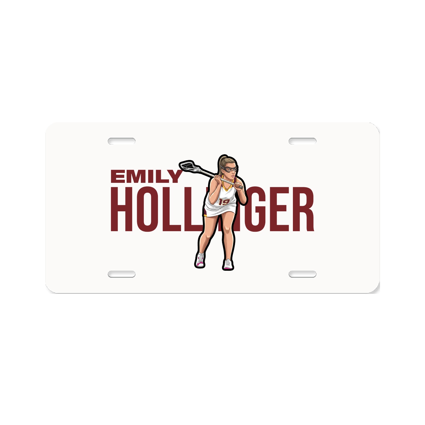 License Plate — Player Name in Classic