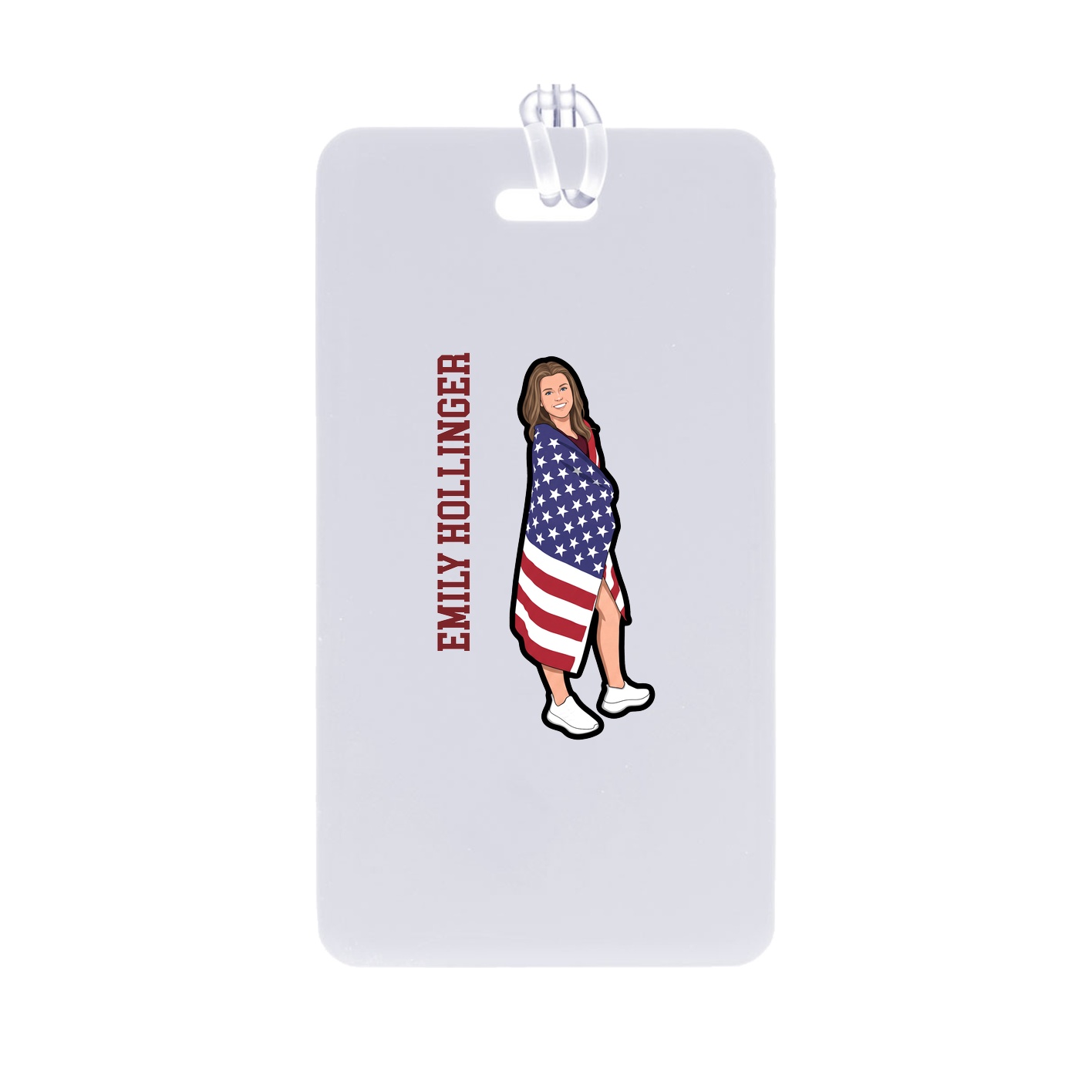 Bag Tag — Name Vertical in Classic