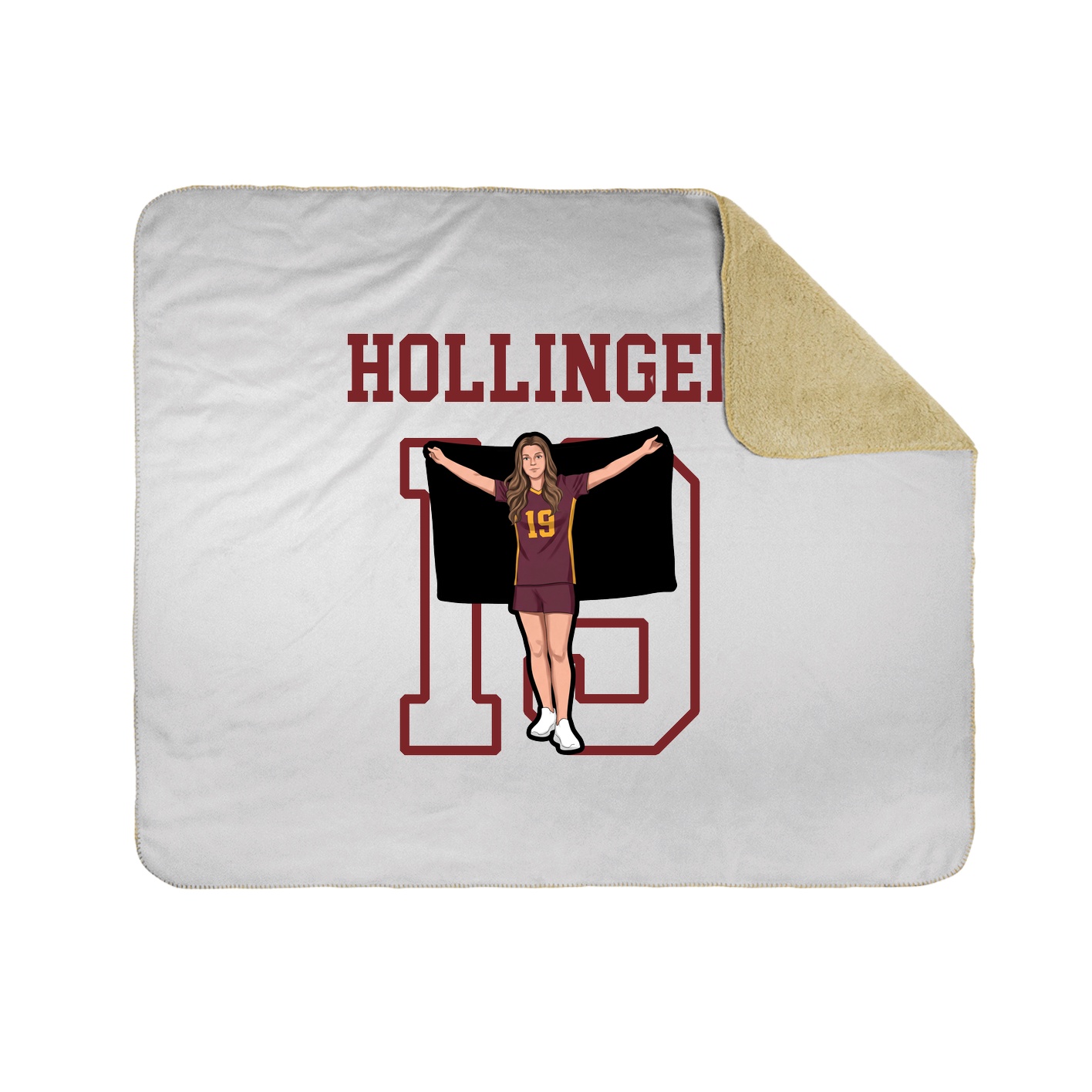 Throw Blanket — Shirsey in White