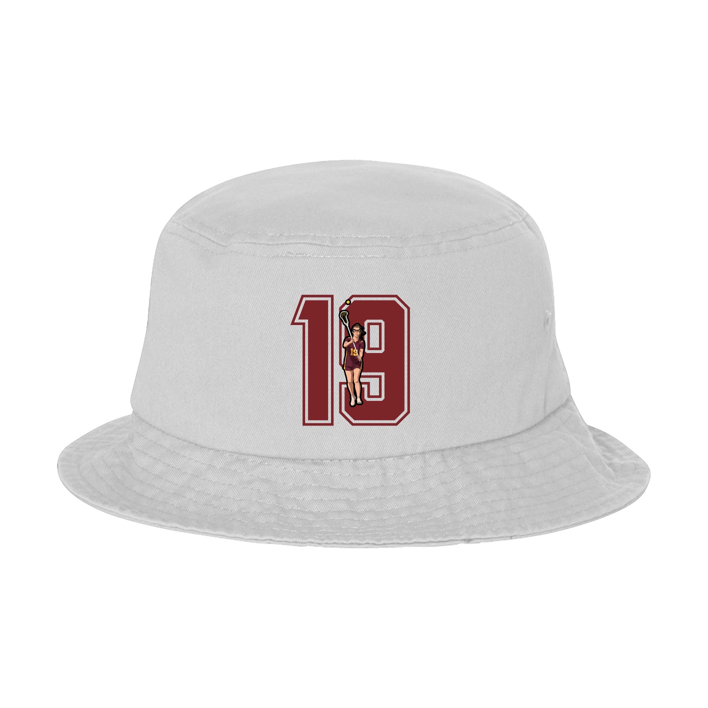 Bucket Cap — Number in White