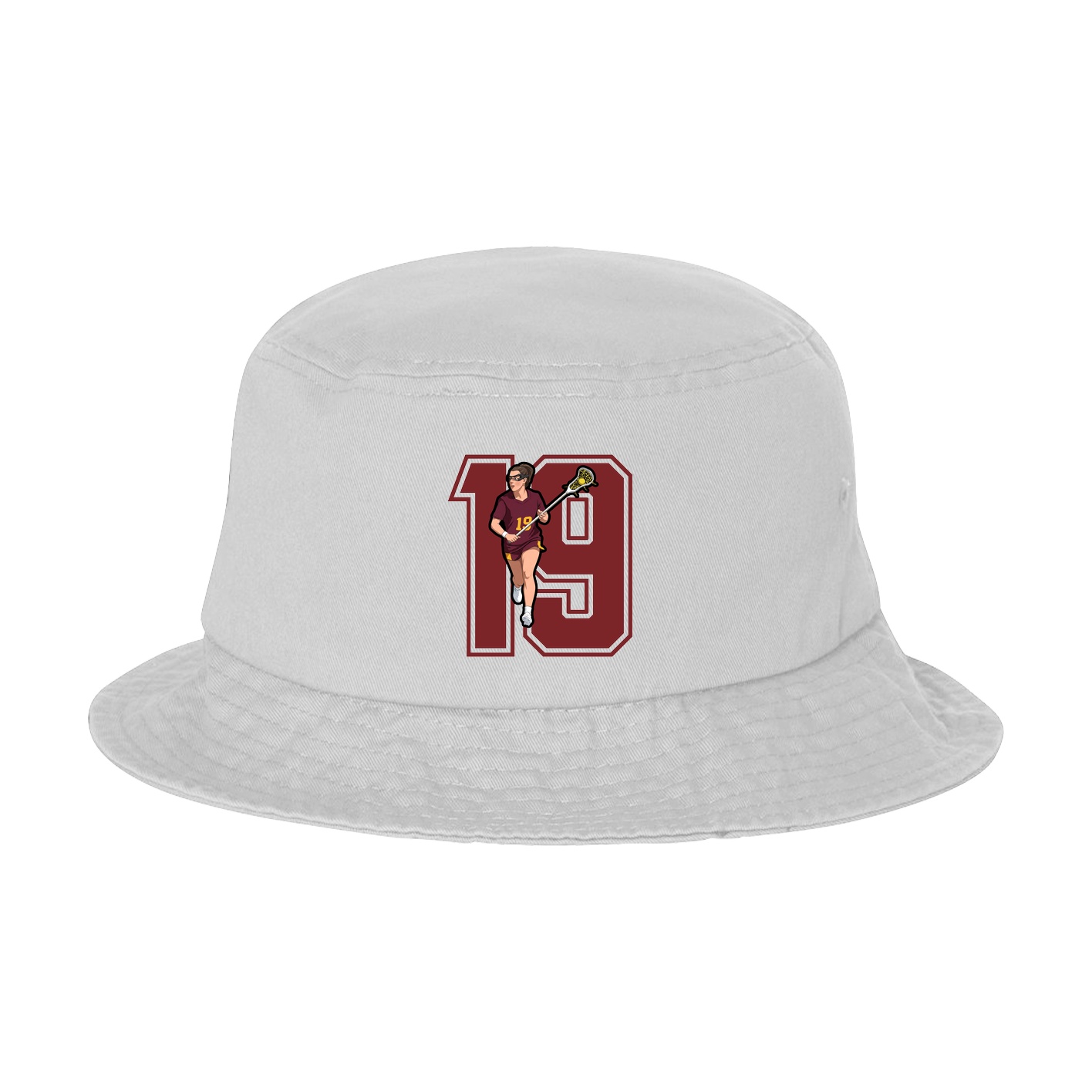 Bucket Cap — Number in White