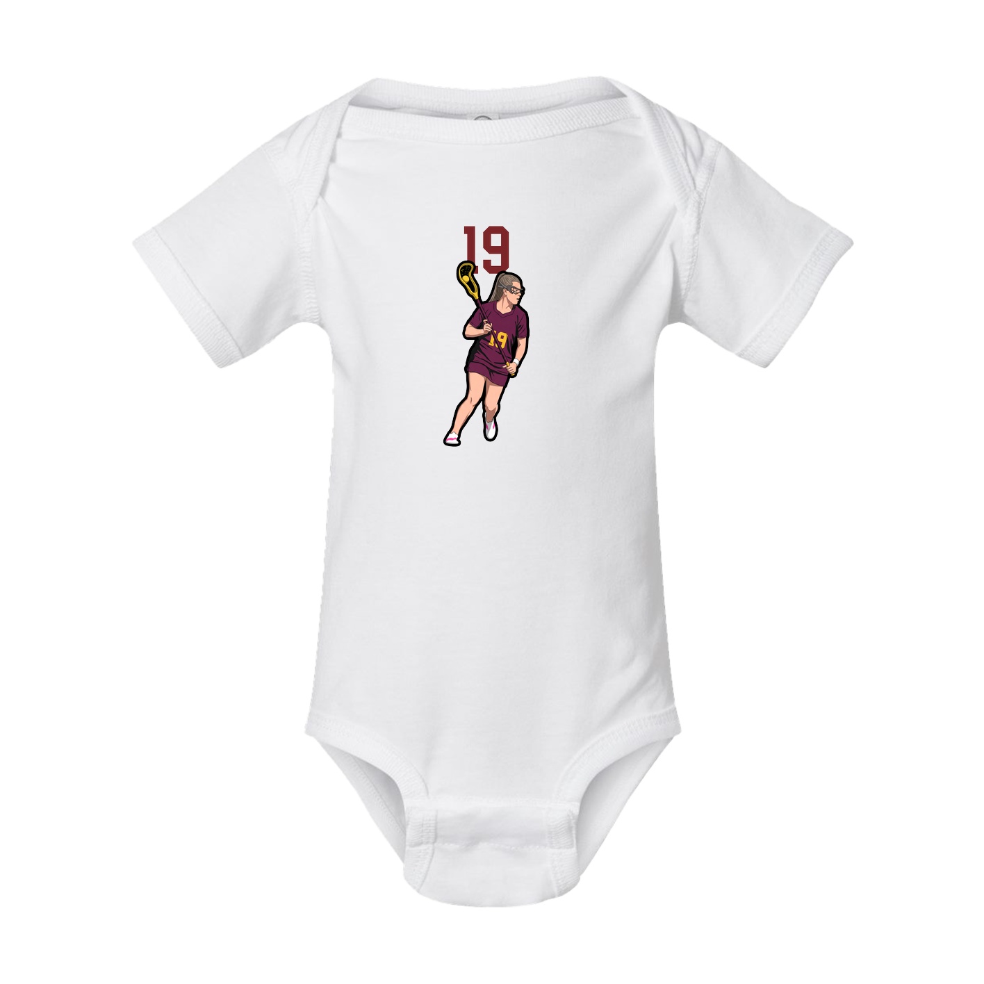 Baby Onesie — Number Top in White