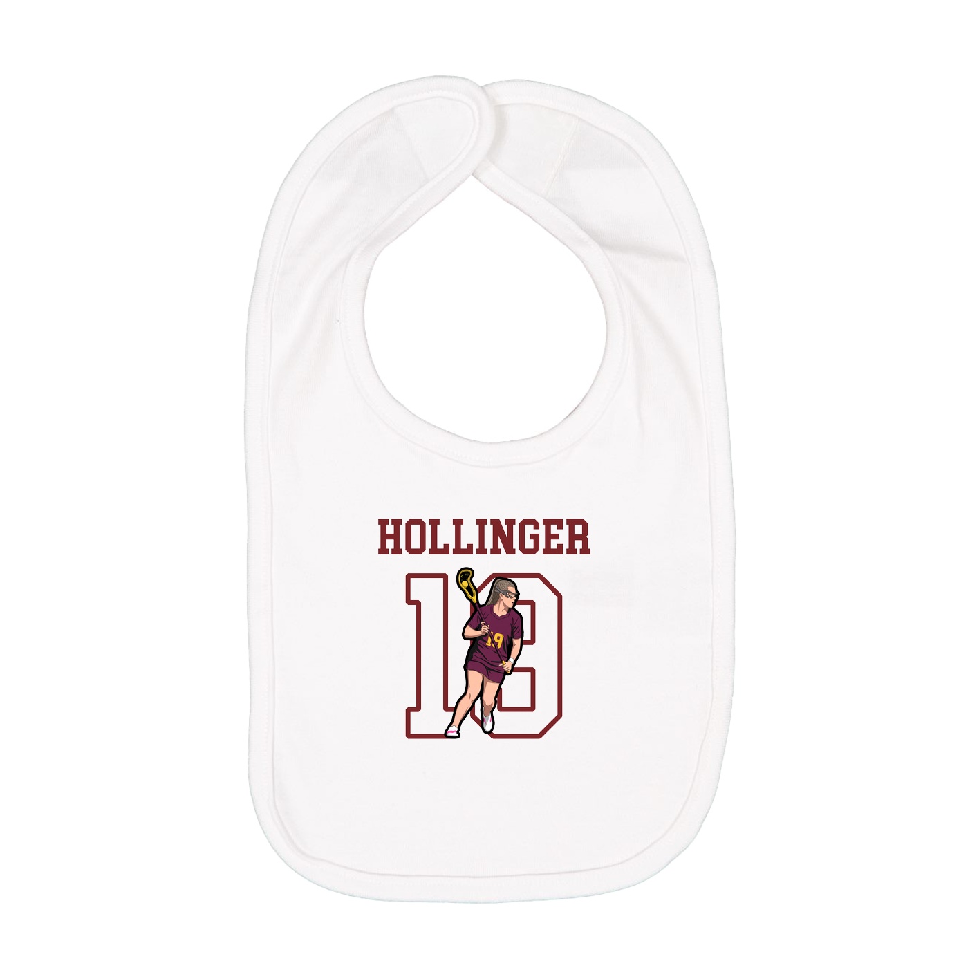 Infant Bib — Shirsey in White