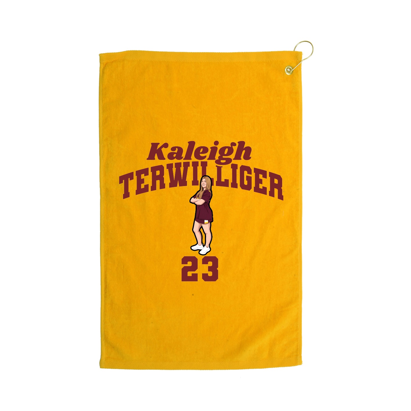 Golf Towel — Signature Arch in Gold