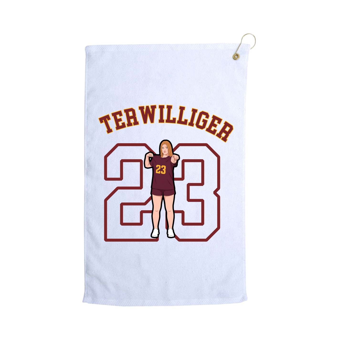 Golf Towel — Shirsey Arch in White