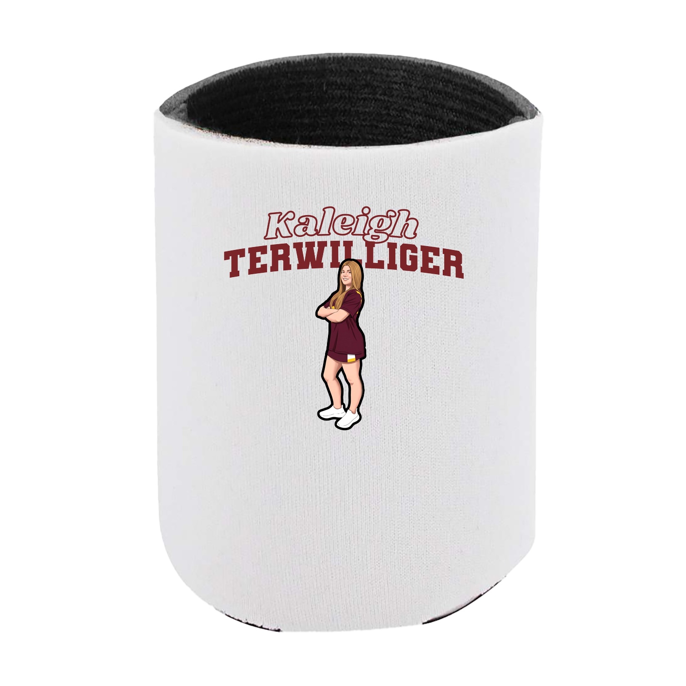 Can Holder — Name Arch in White