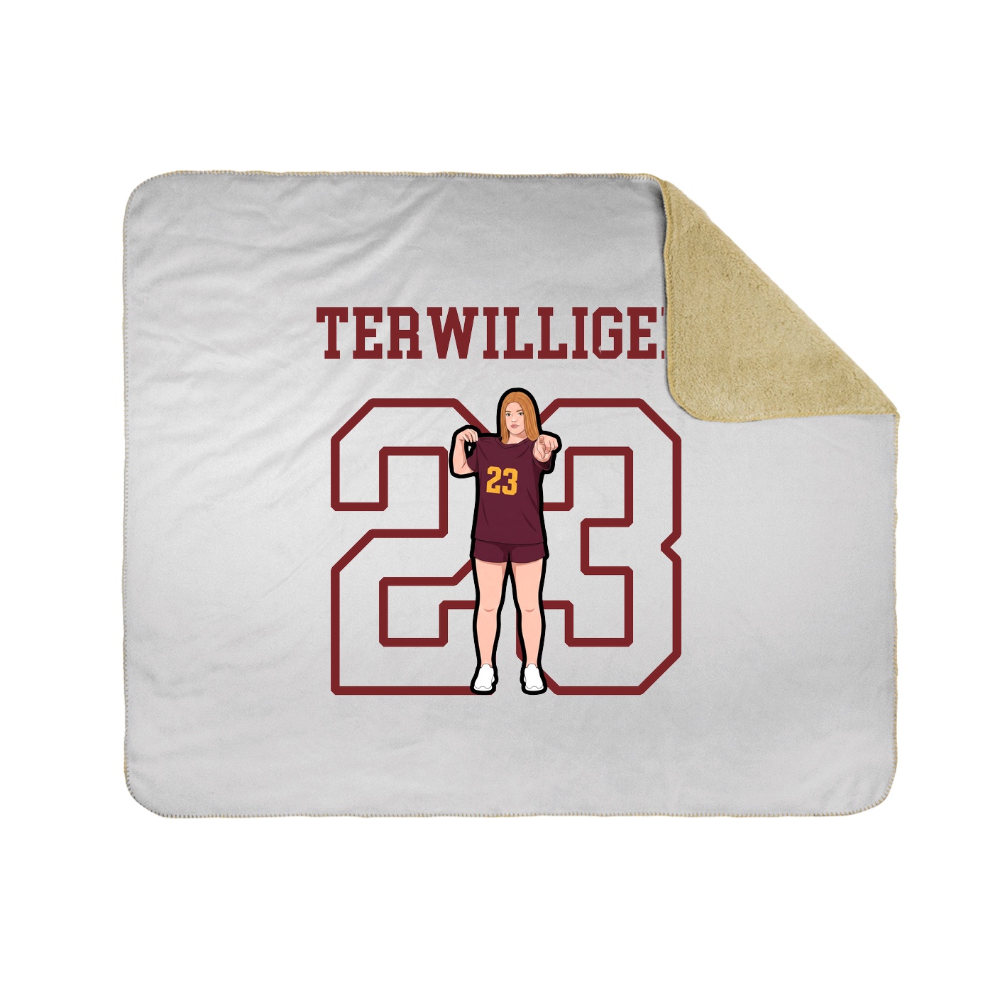 Throw Blanket — Shirsey in White