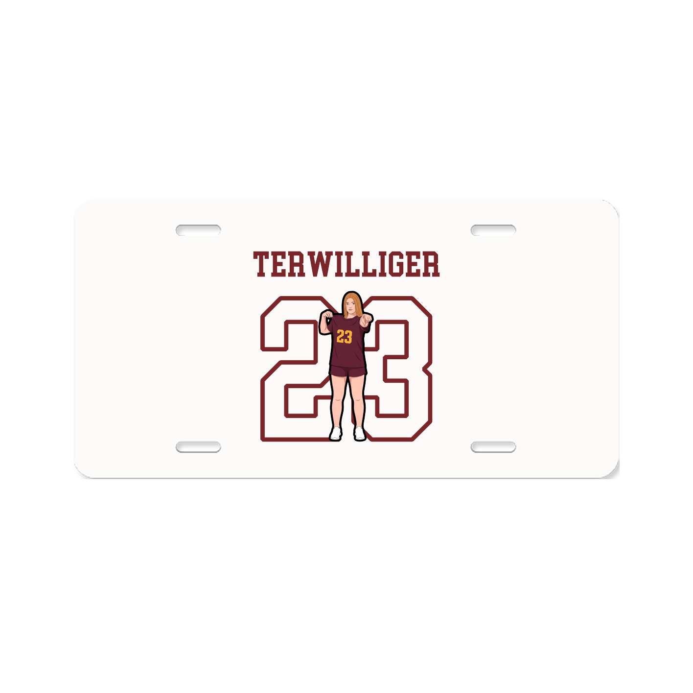 License Plate — Shirsey in Classic