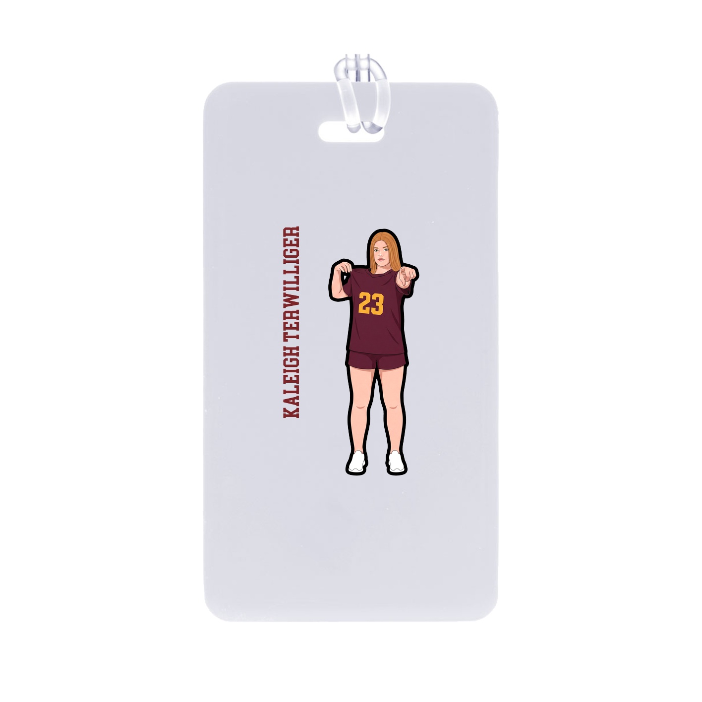 Bag Tag — Name Vertical in Classic