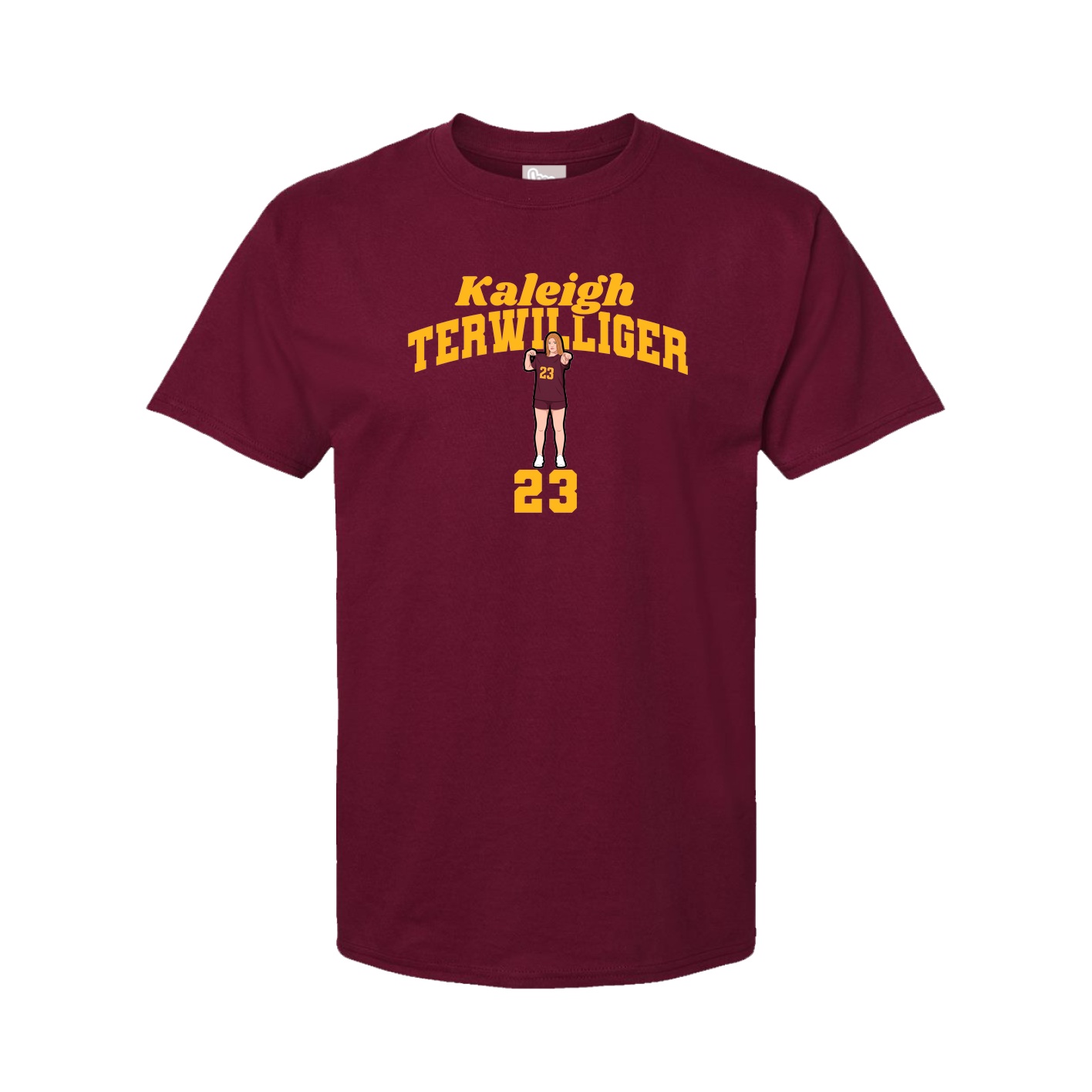 Tee — Signature Arch in Cardinal