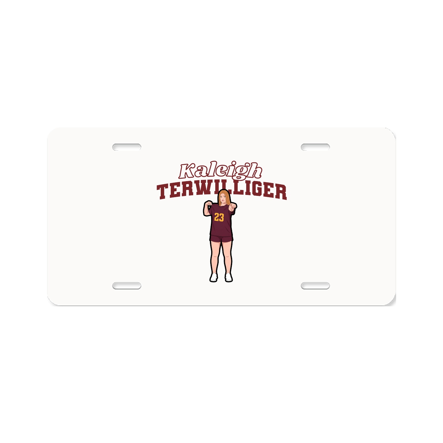 License Plate — Name Arch in Classic