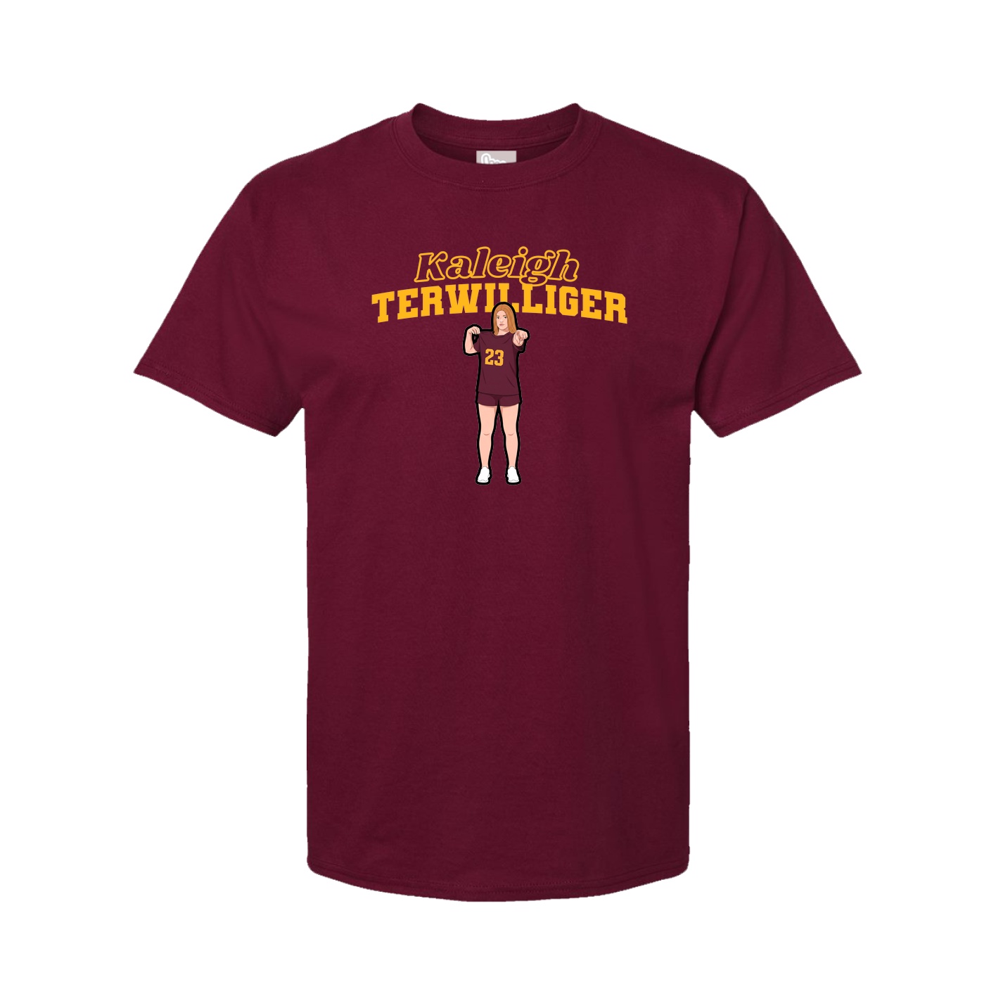Youth Tee — Name Arch in Cardinal