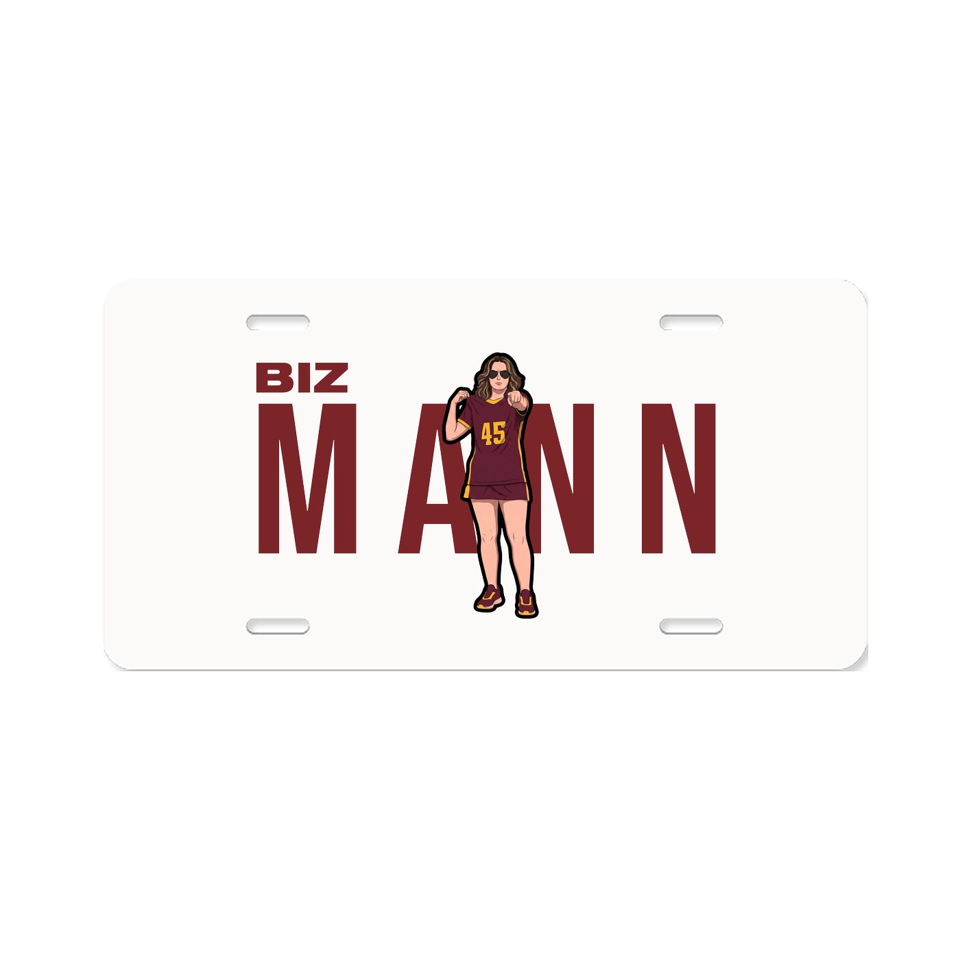 License Plate — Player Name in Classic