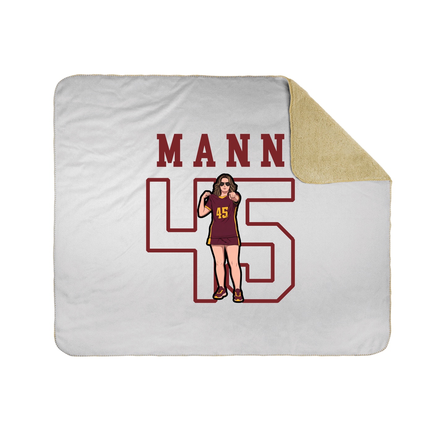 Throw Blanket — Shirsey in White
