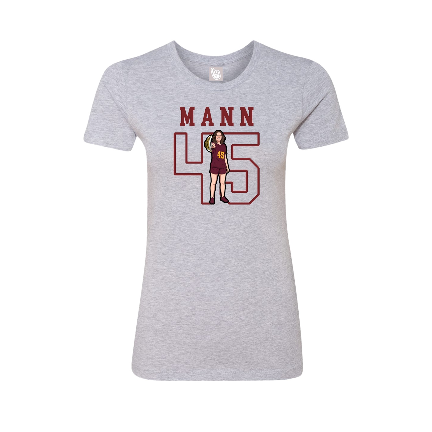 Fitted Women's Tee — Shirsey in Grey