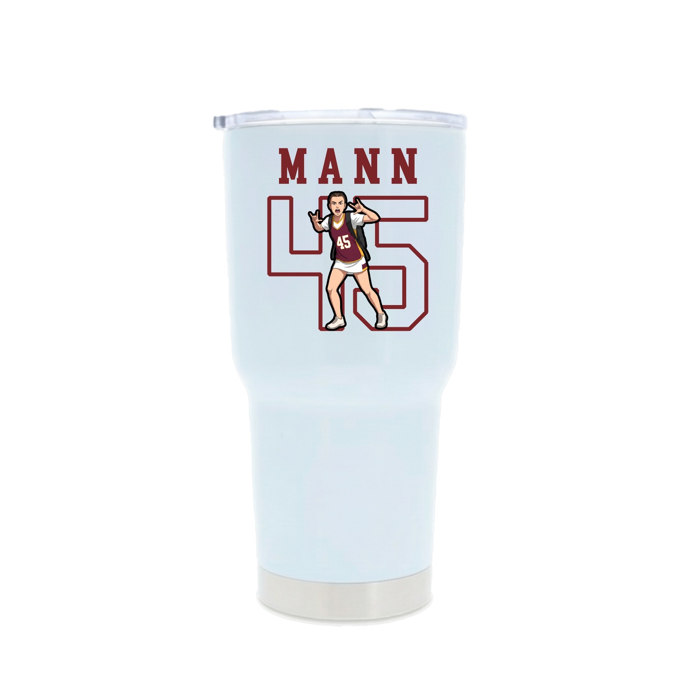30oz Stainless Steel Tumbler — Shirsey in White
