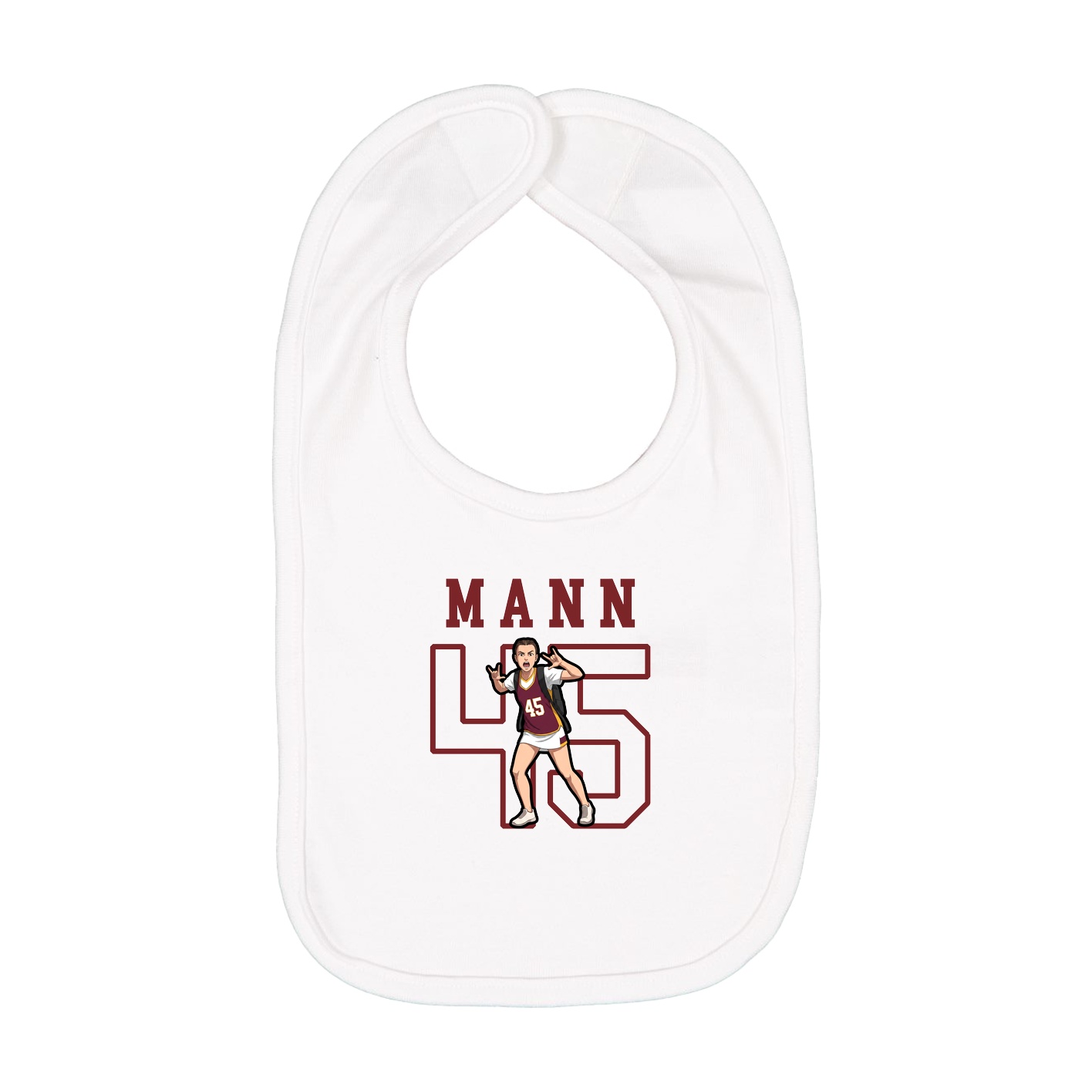 Infant Bib — Shirsey in White