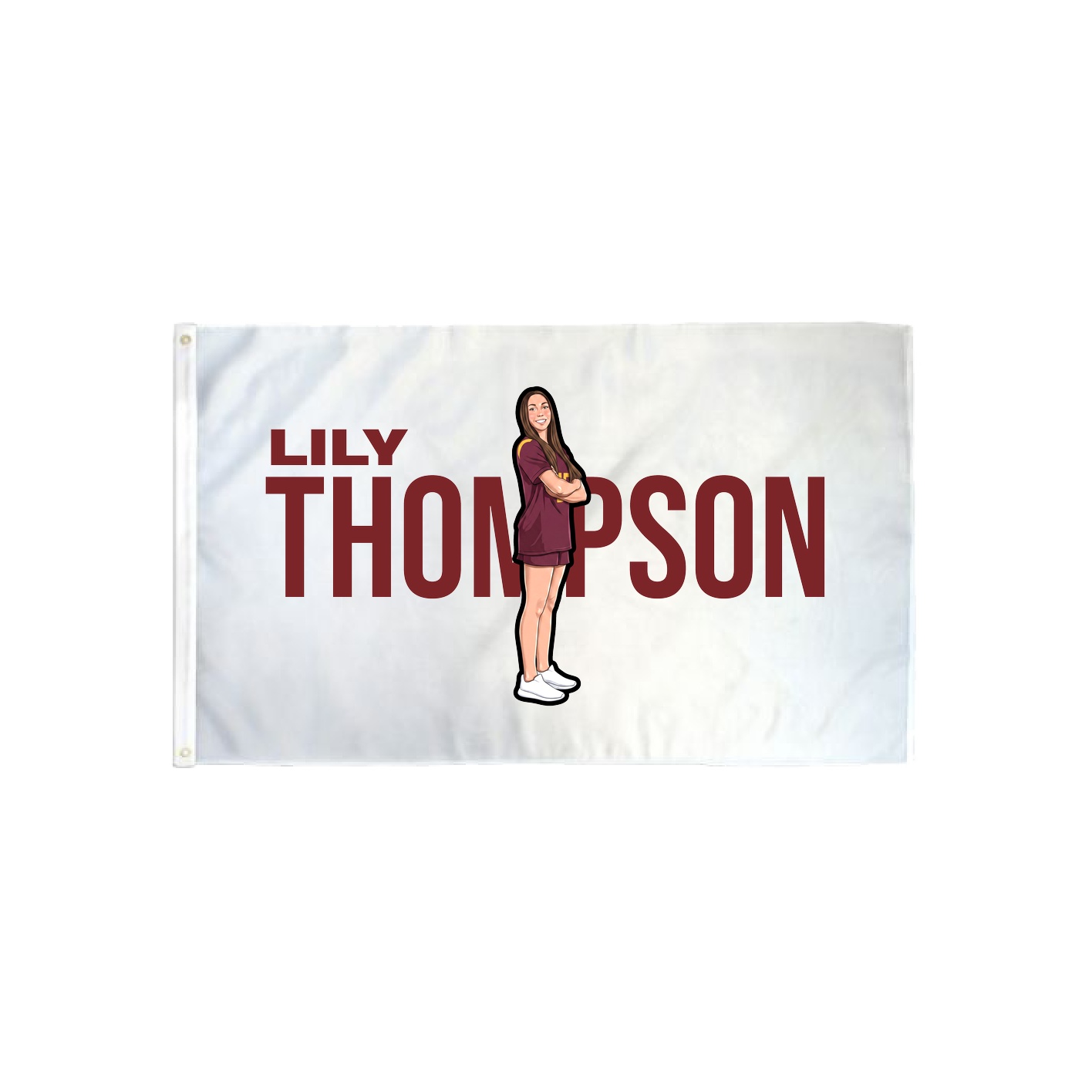 3x5 Flag — Player Name in Classic