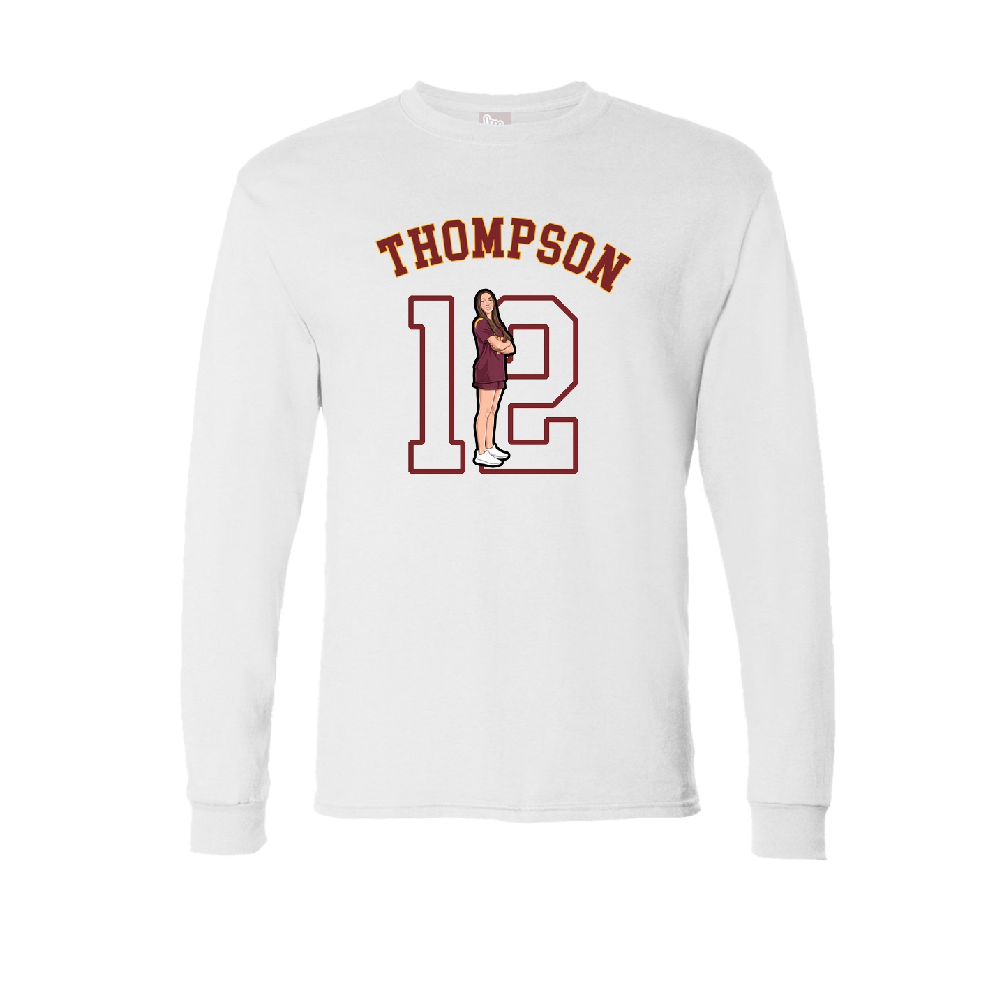 Long Sleeve Tee — Shirsey Arch in White