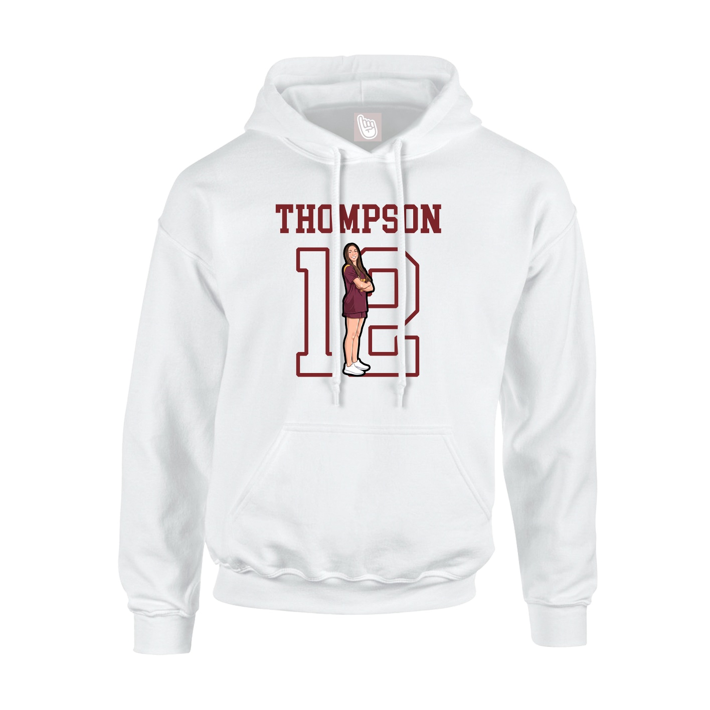 Youth Hoodie — Shirsey in White