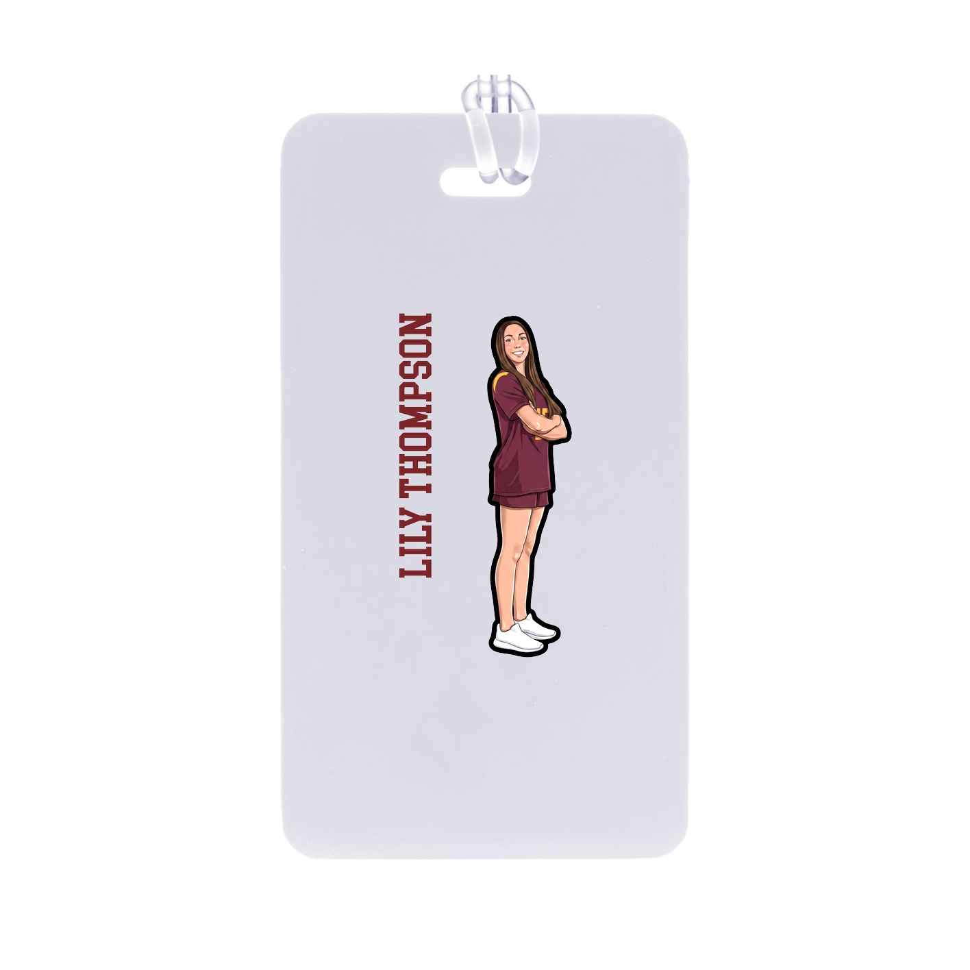 Bag Tag — Name Vertical in Classic