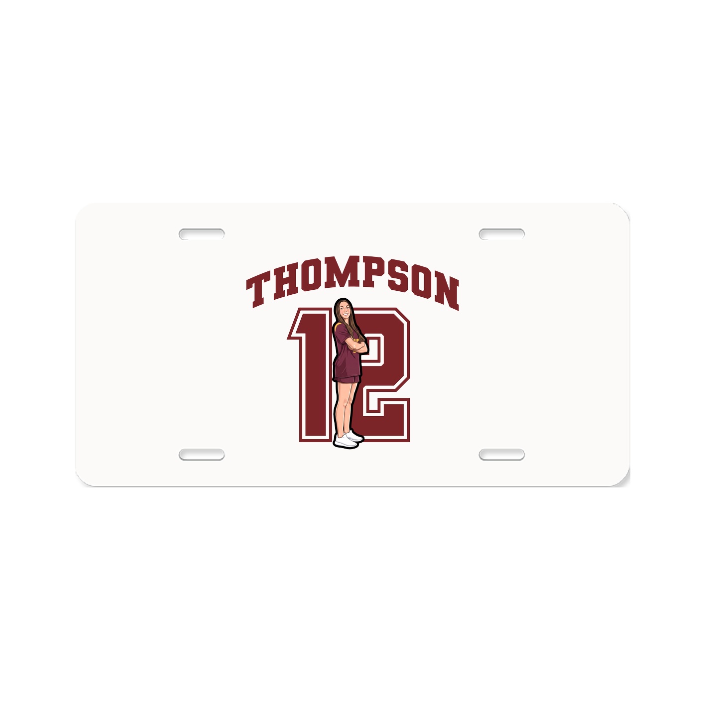 License Plate — Number in Classic
