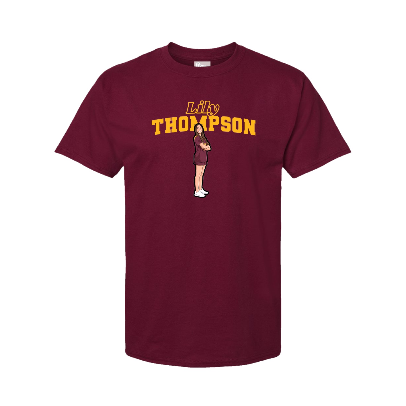 Tee — Name Arch in Cardinal