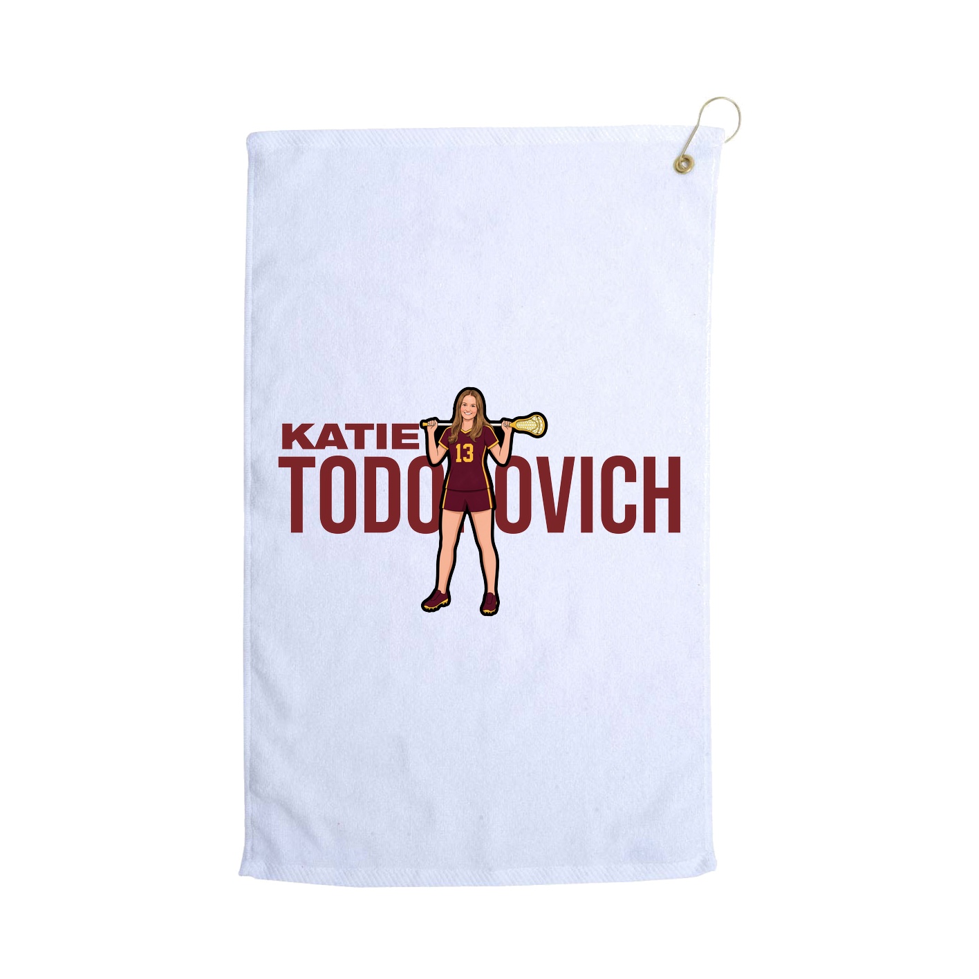 Golf Towel — Player Name in White
