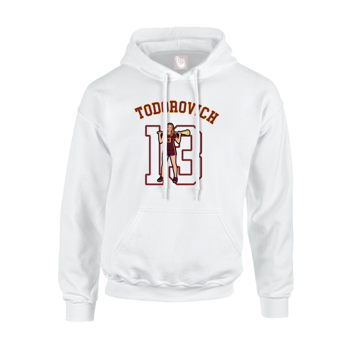 Hoodie — Shirsey Arch in White