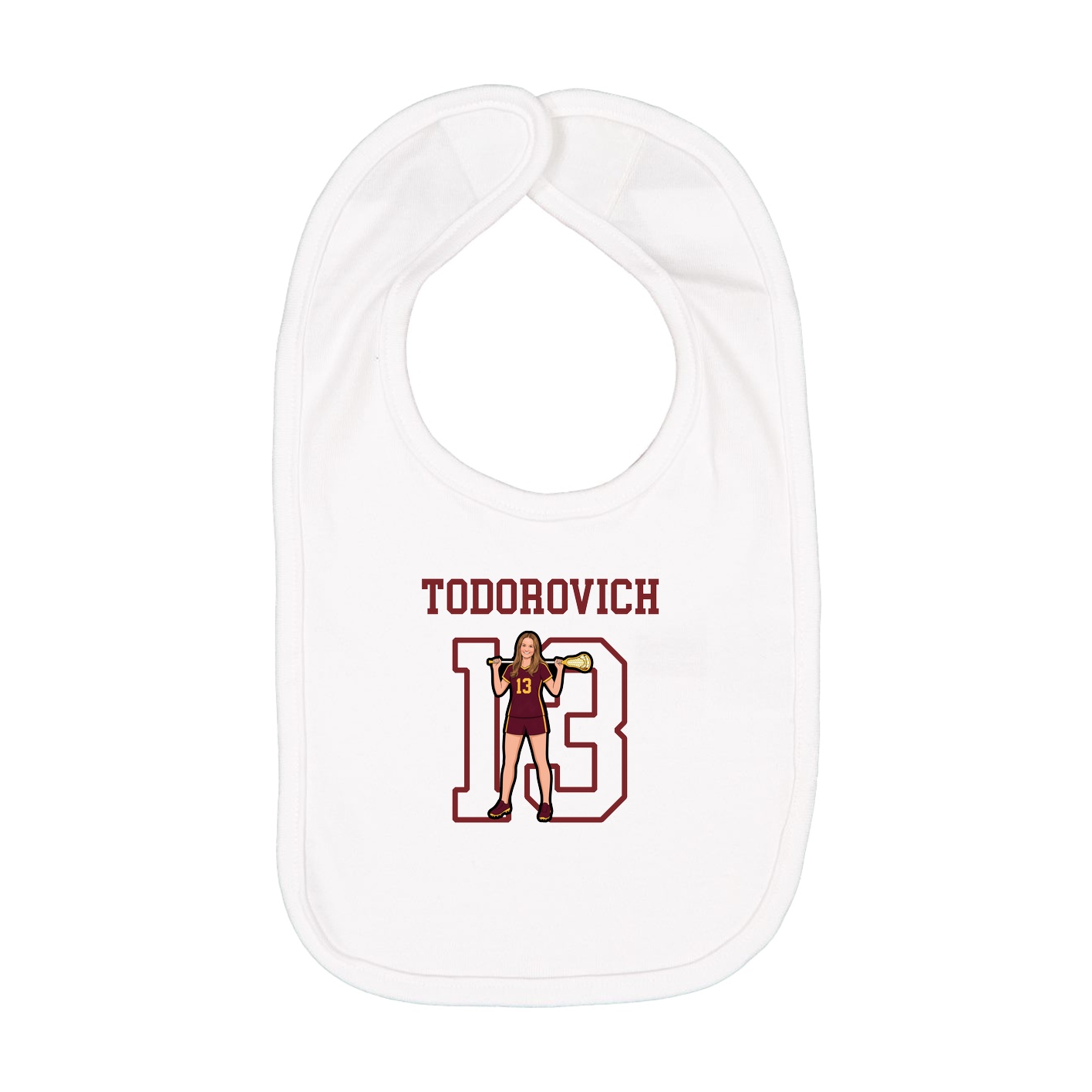 Infant Bib — Shirsey in White