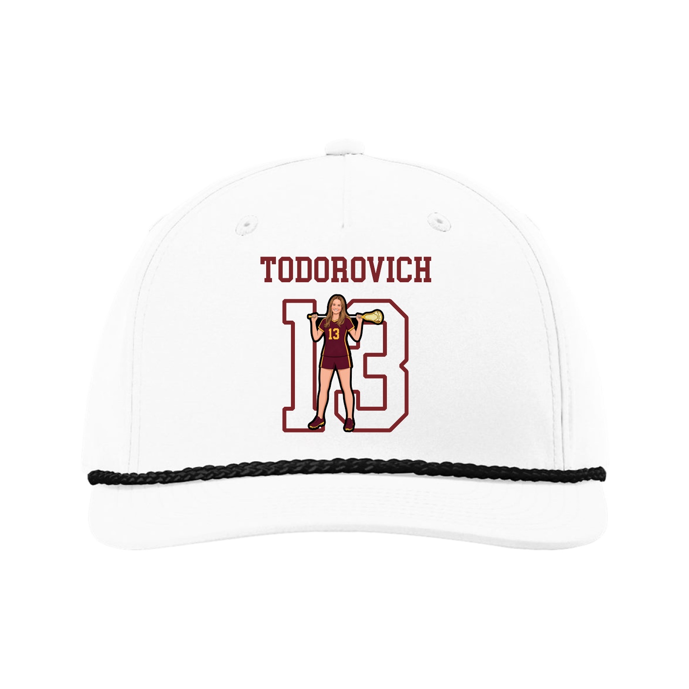 Five-Panel Classic Rope Cap — Shirsey in White