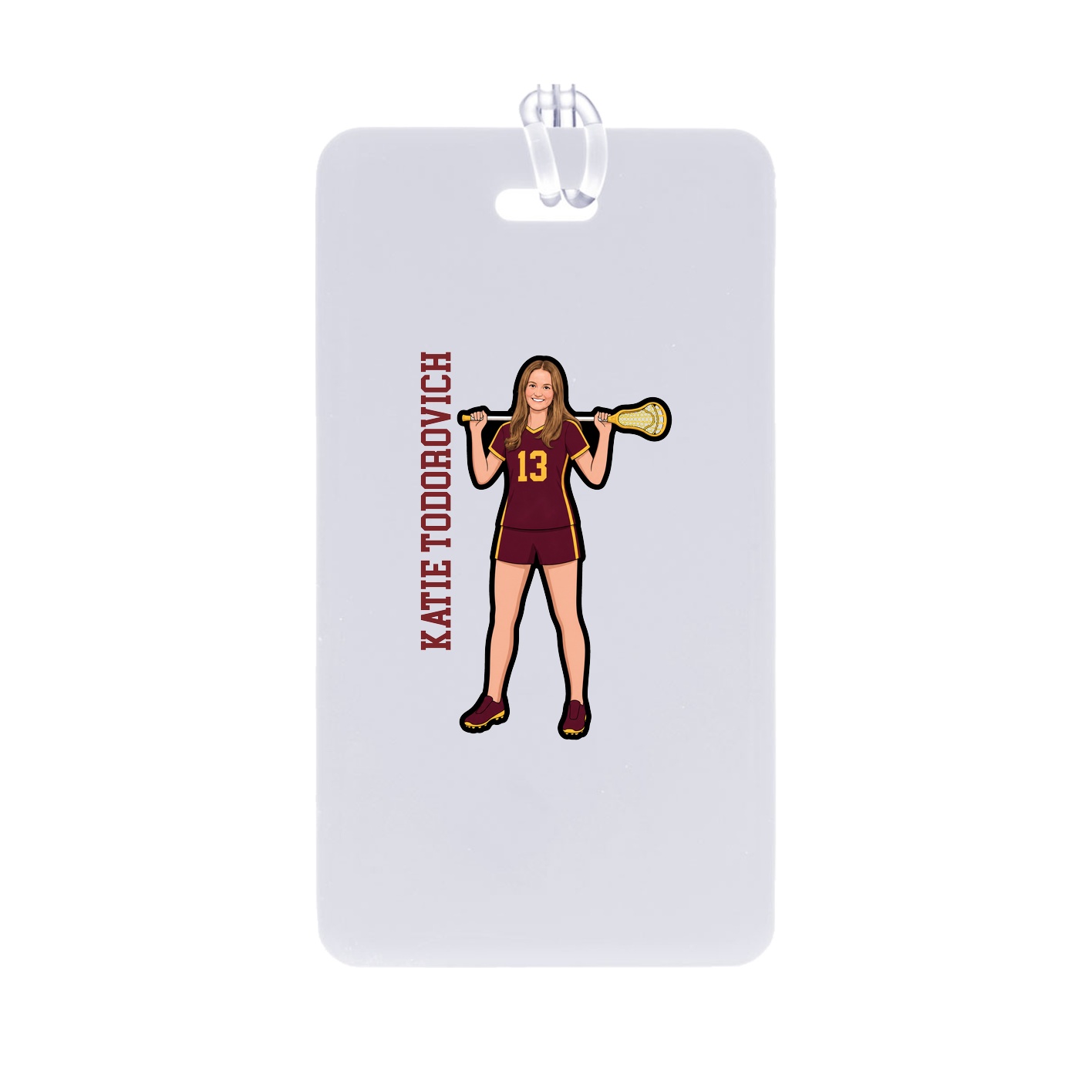 Bag Tag — Name Vertical in Classic