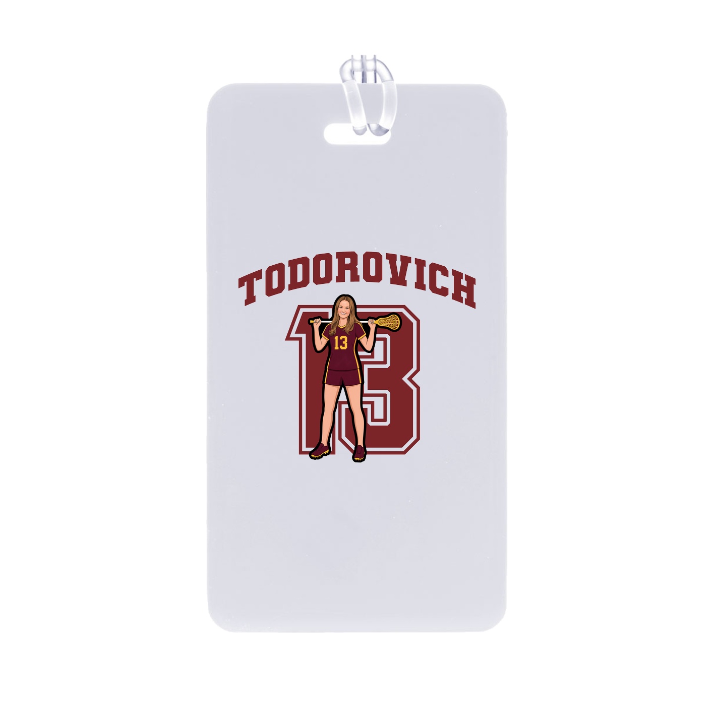 Bag Tag — Number in Classic