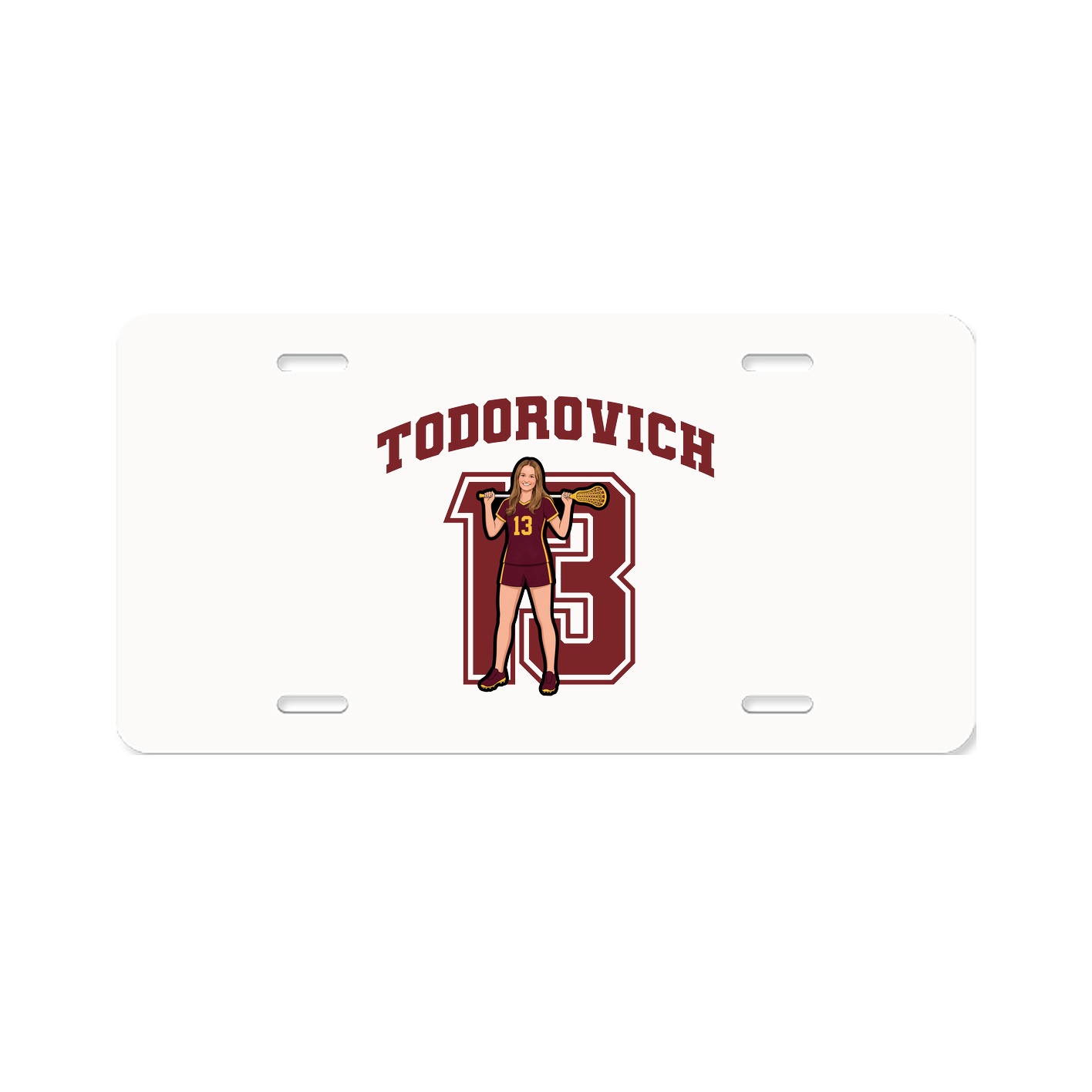 License Plate — Number in Classic