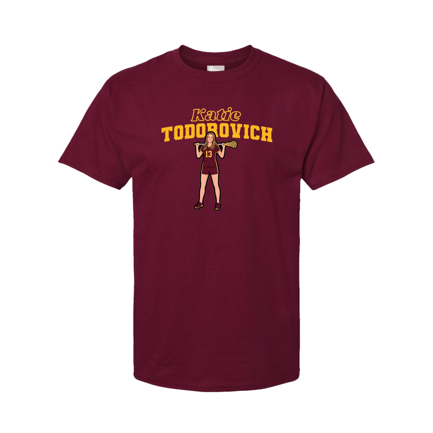 Tee — Name Arch in Cardinal