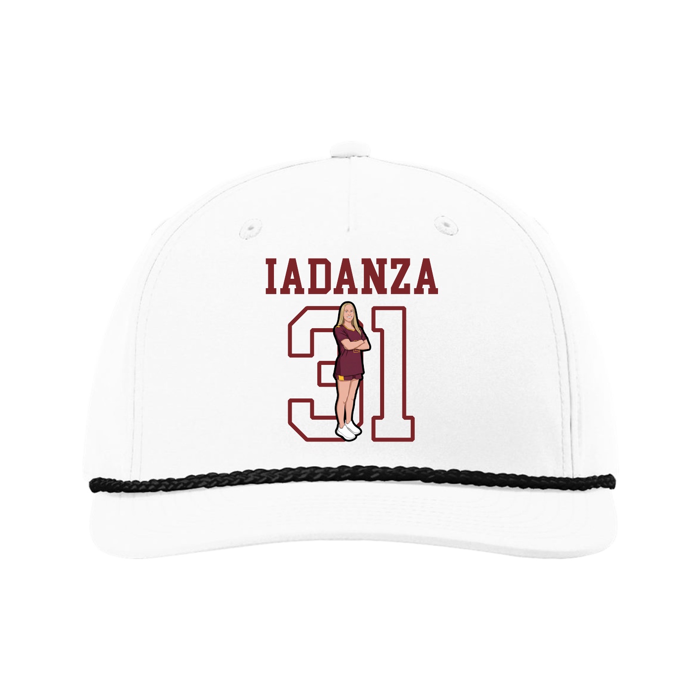 Five-Panel Classic Rope Cap — Shirsey in White