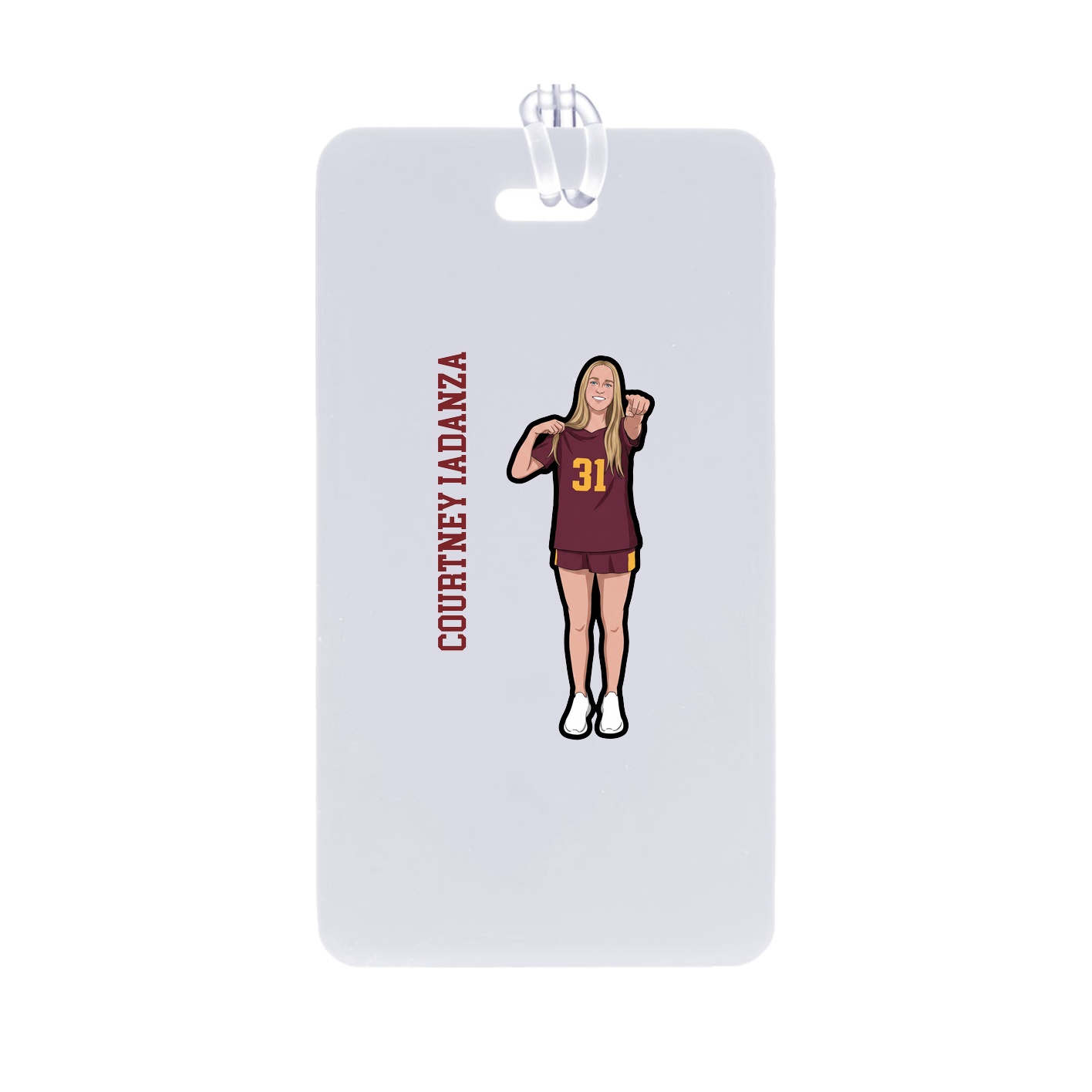 Bag Tag — Name Vertical in Classic