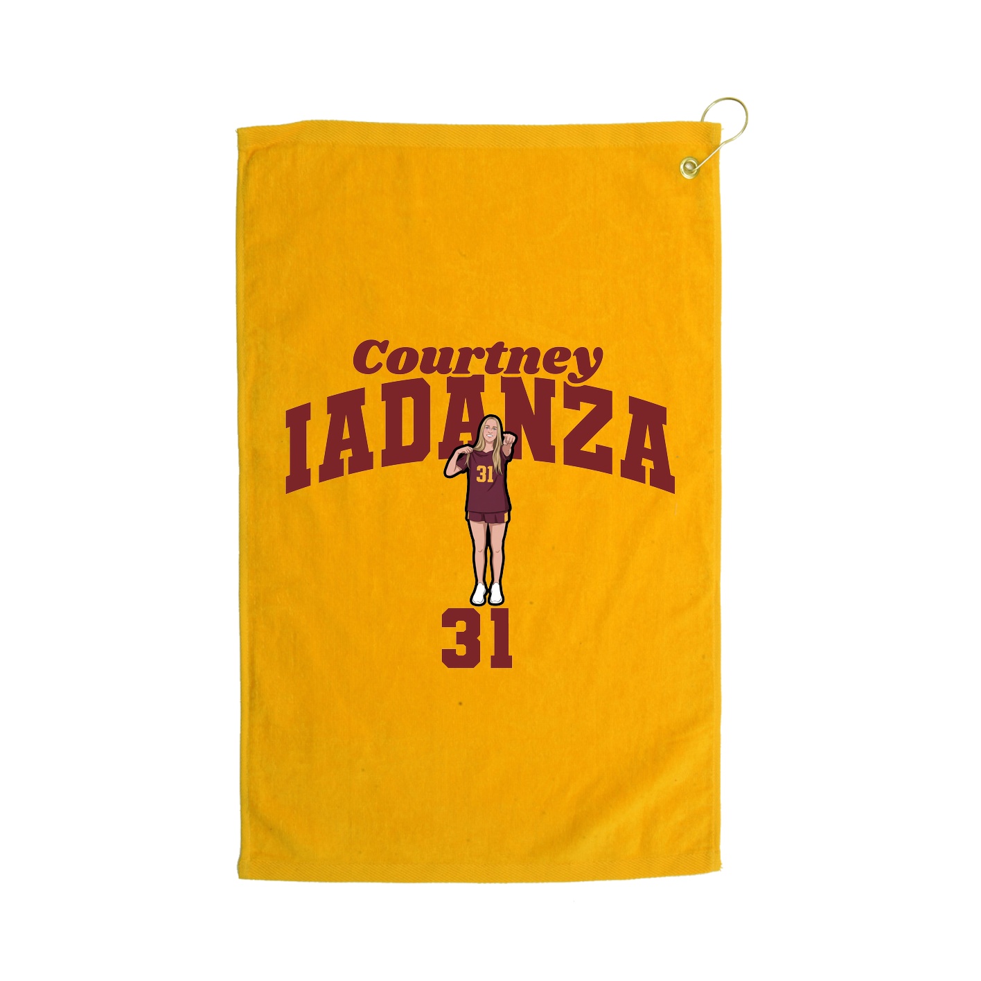 Golf Towel — Signature Arch in Gold