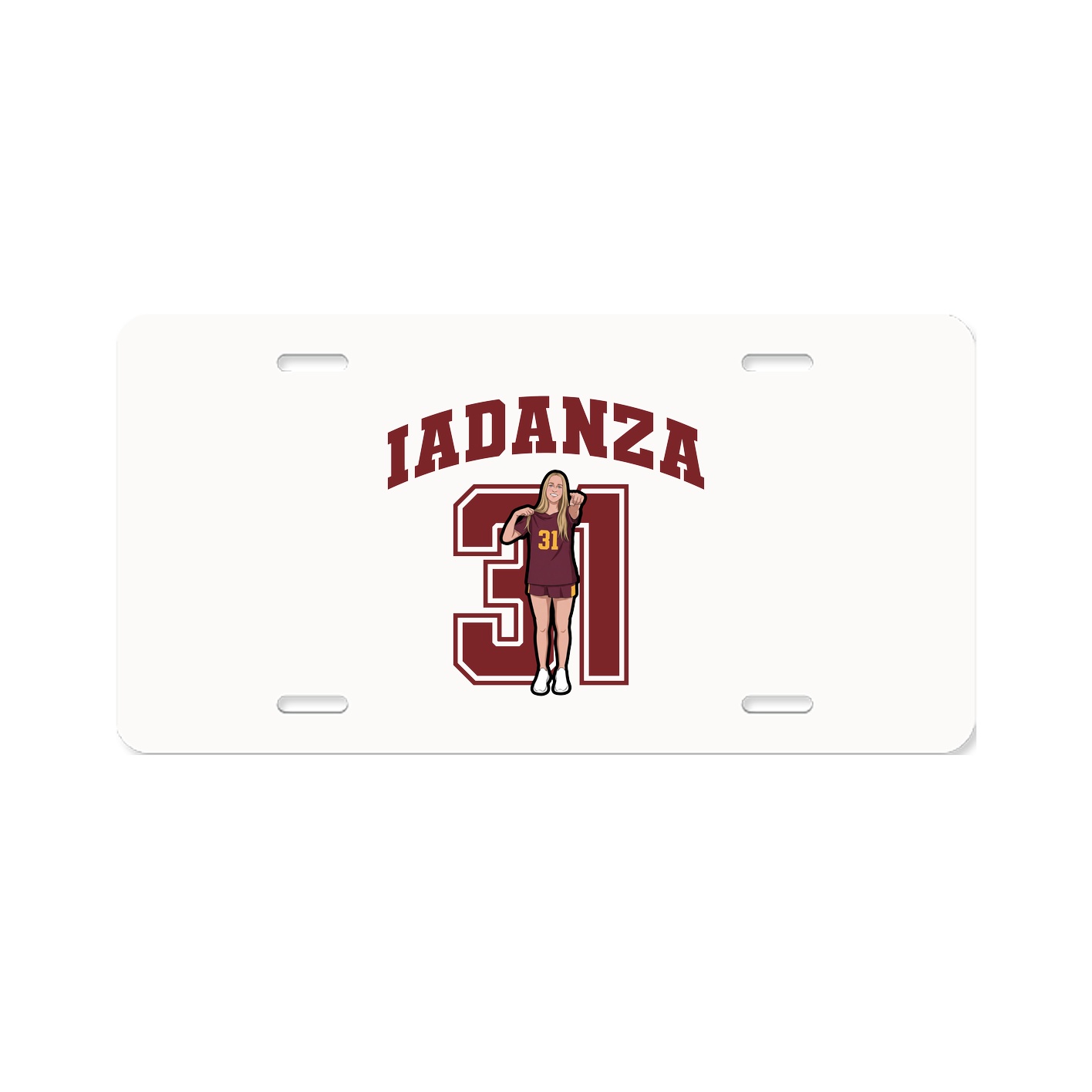 License Plate — Number in Classic