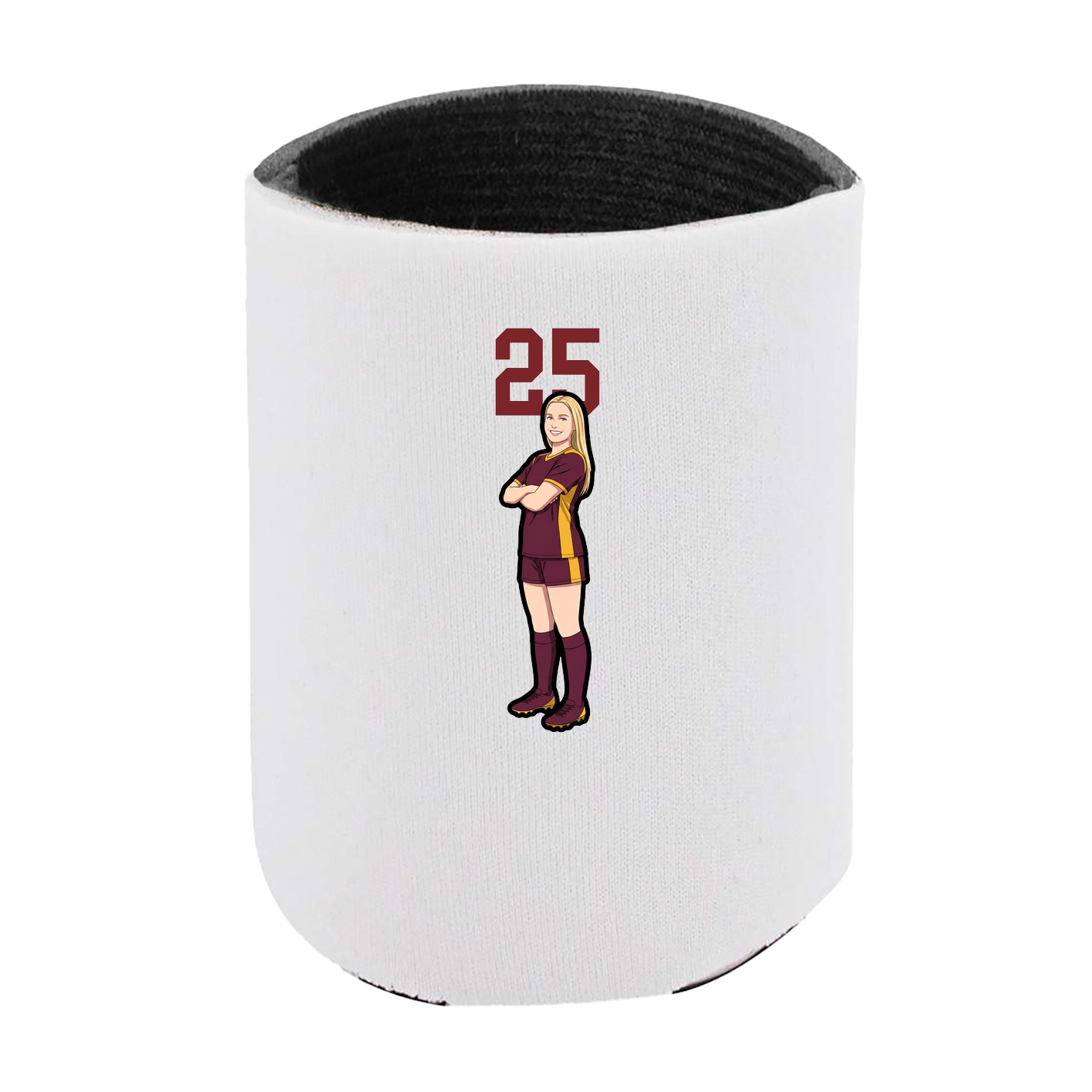Can Holder — Number Top in White
