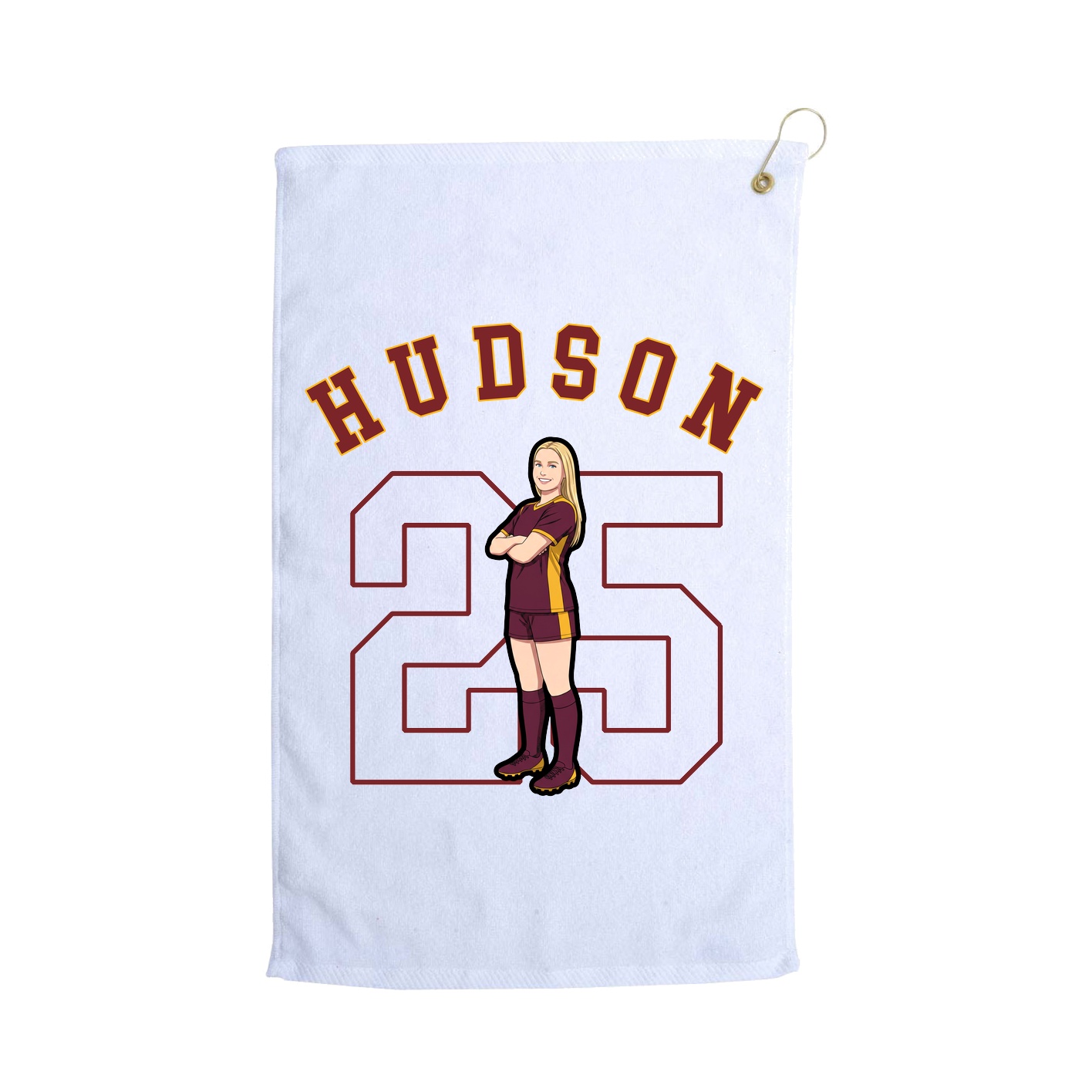 Golf Towel — Shirsey Arch in White