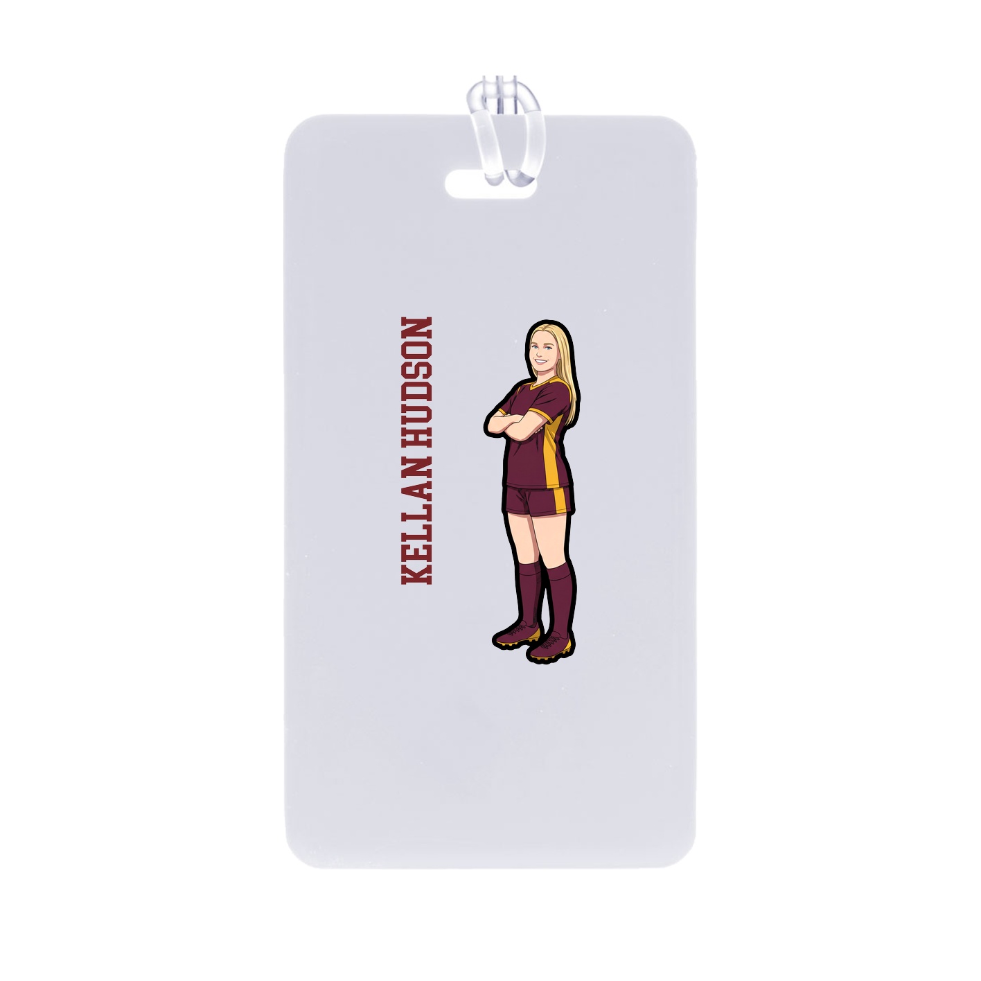 Bag Tag — Name Vertical in Classic