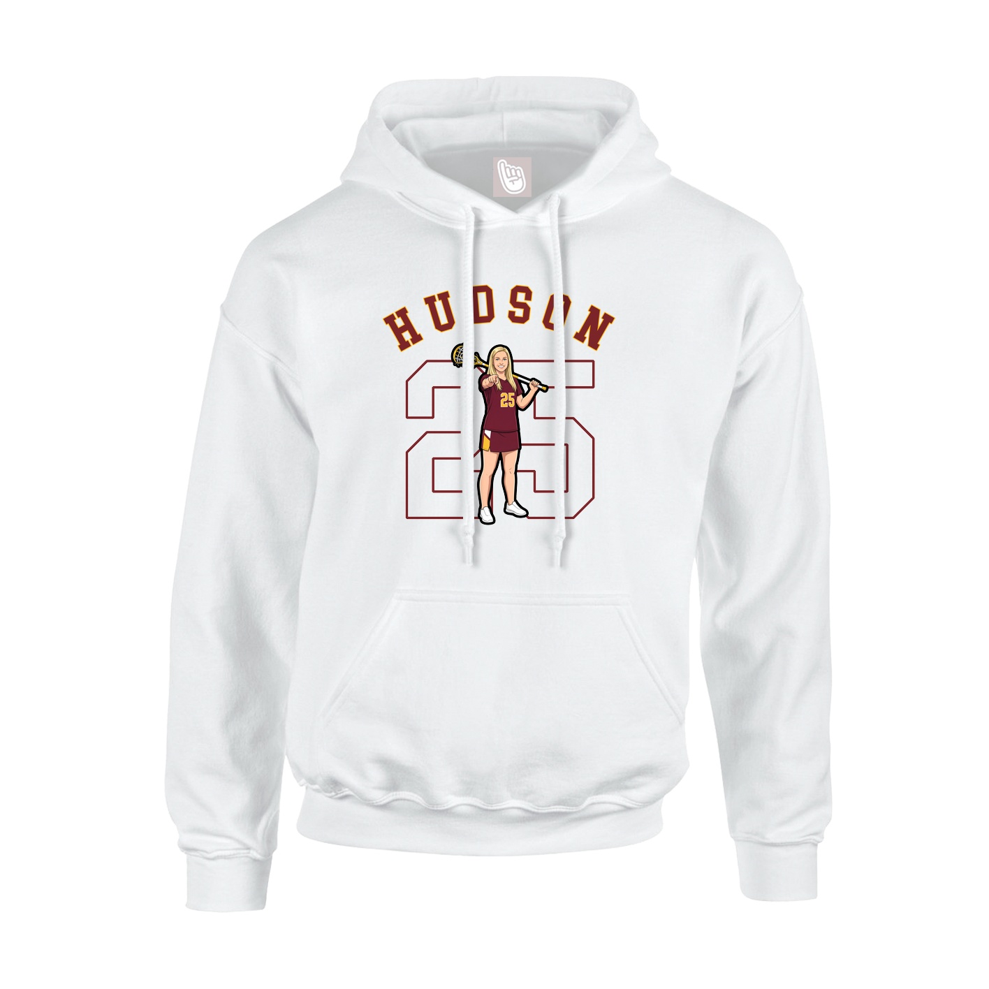 Youth Hoodie — Shirsey Arch in White