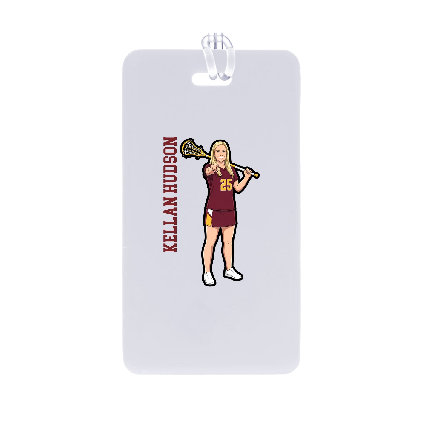 Bag Tag — Name Vertical in Classic