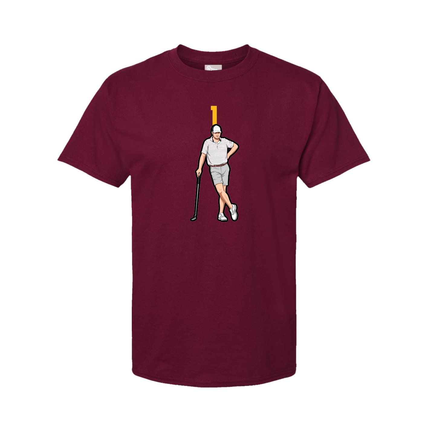 Tee — Number Top in Cardinal