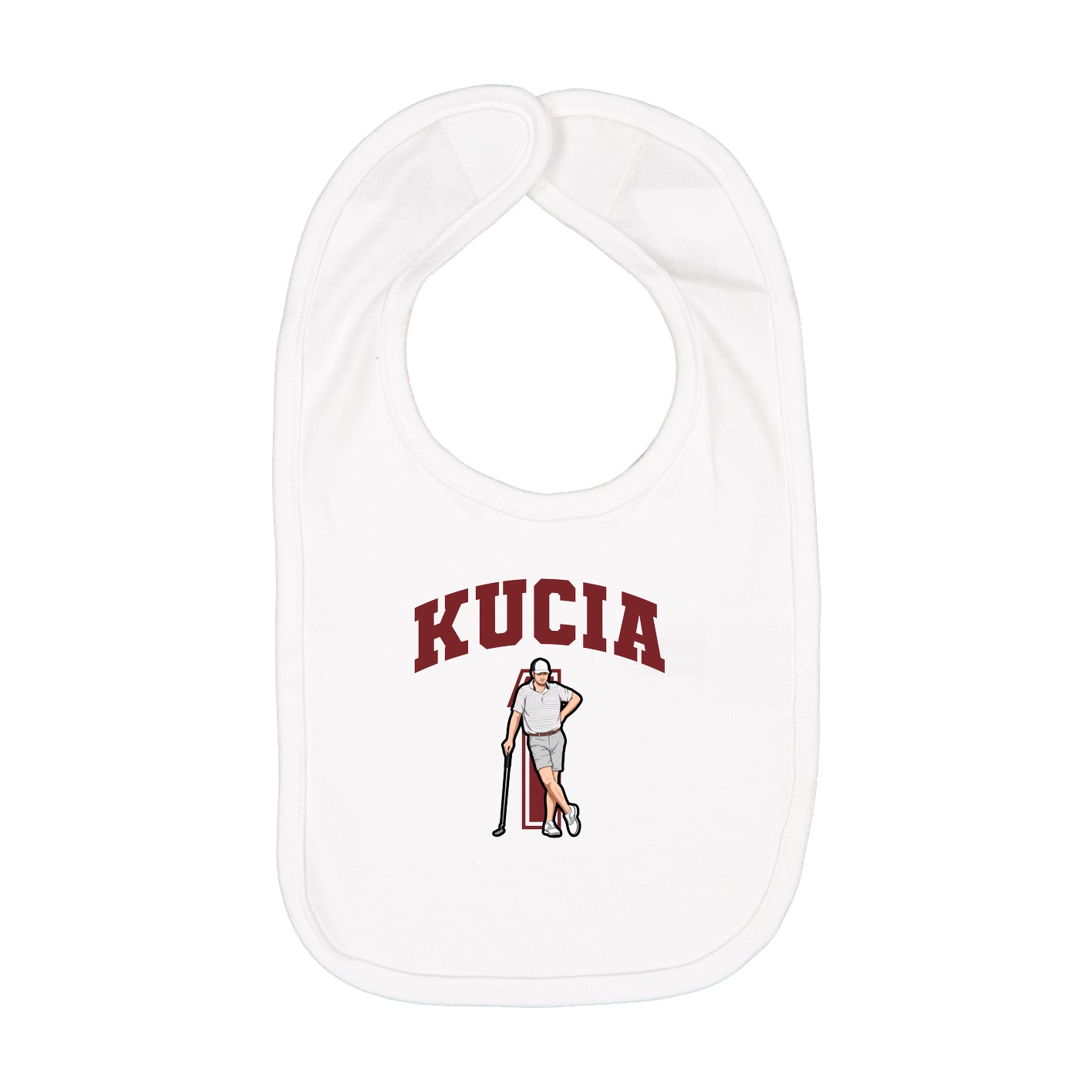 Infant Bib — Number in White