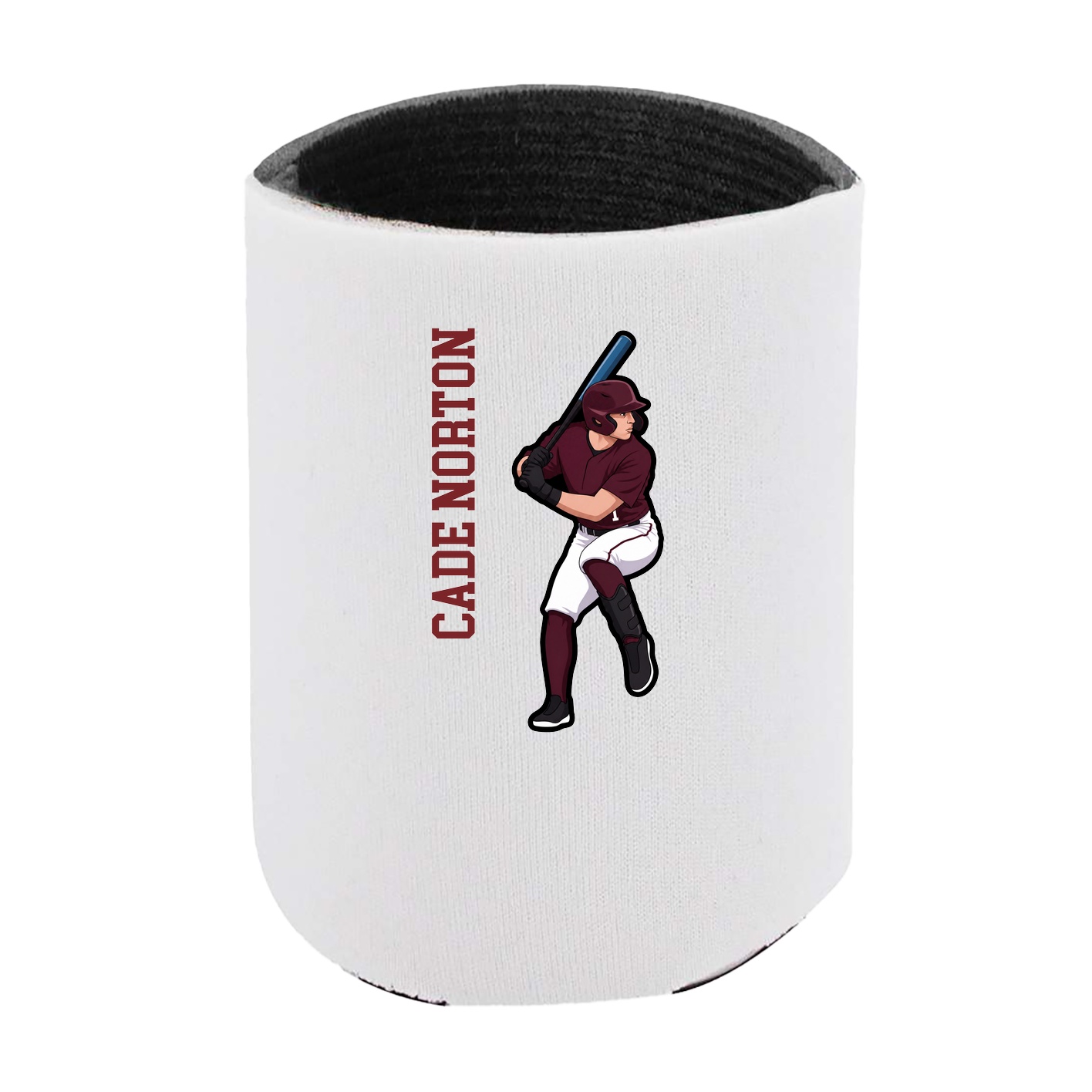 Can Holder — Name Vertical in White