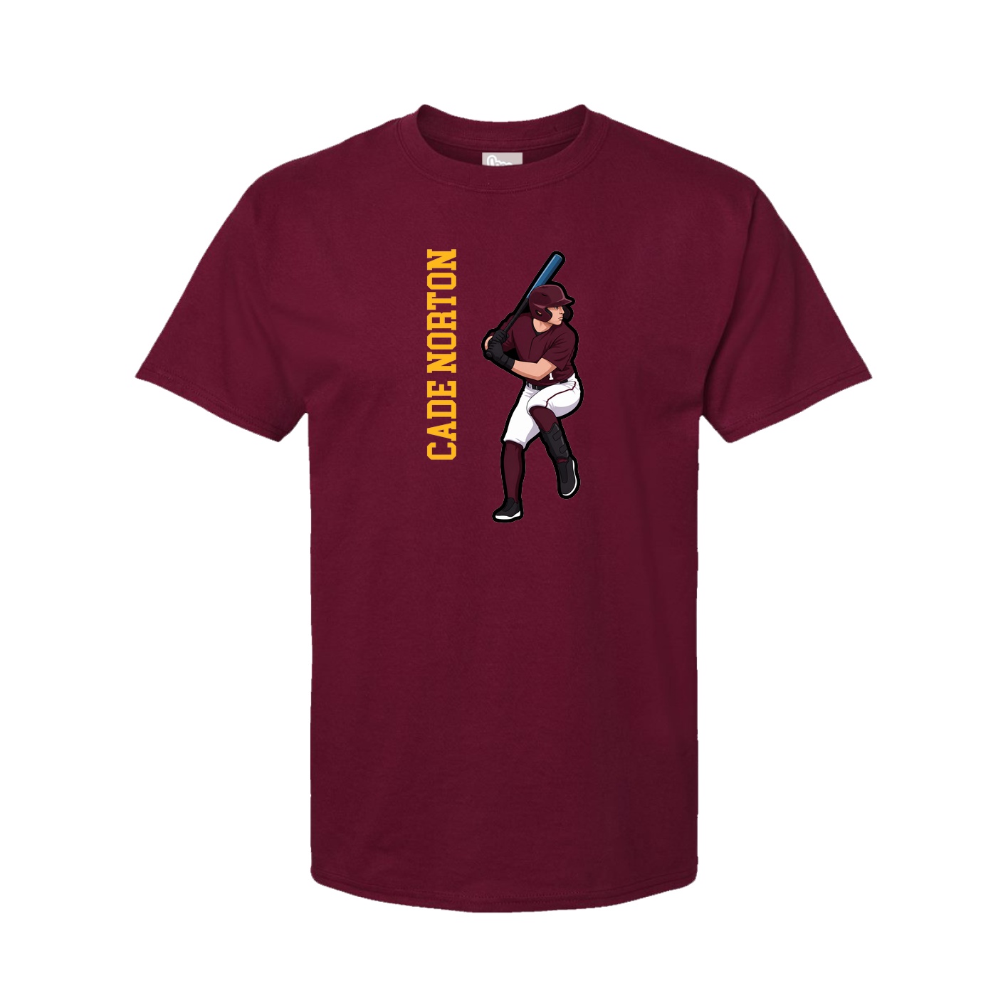 Tee — Name Vertical in Cardinal