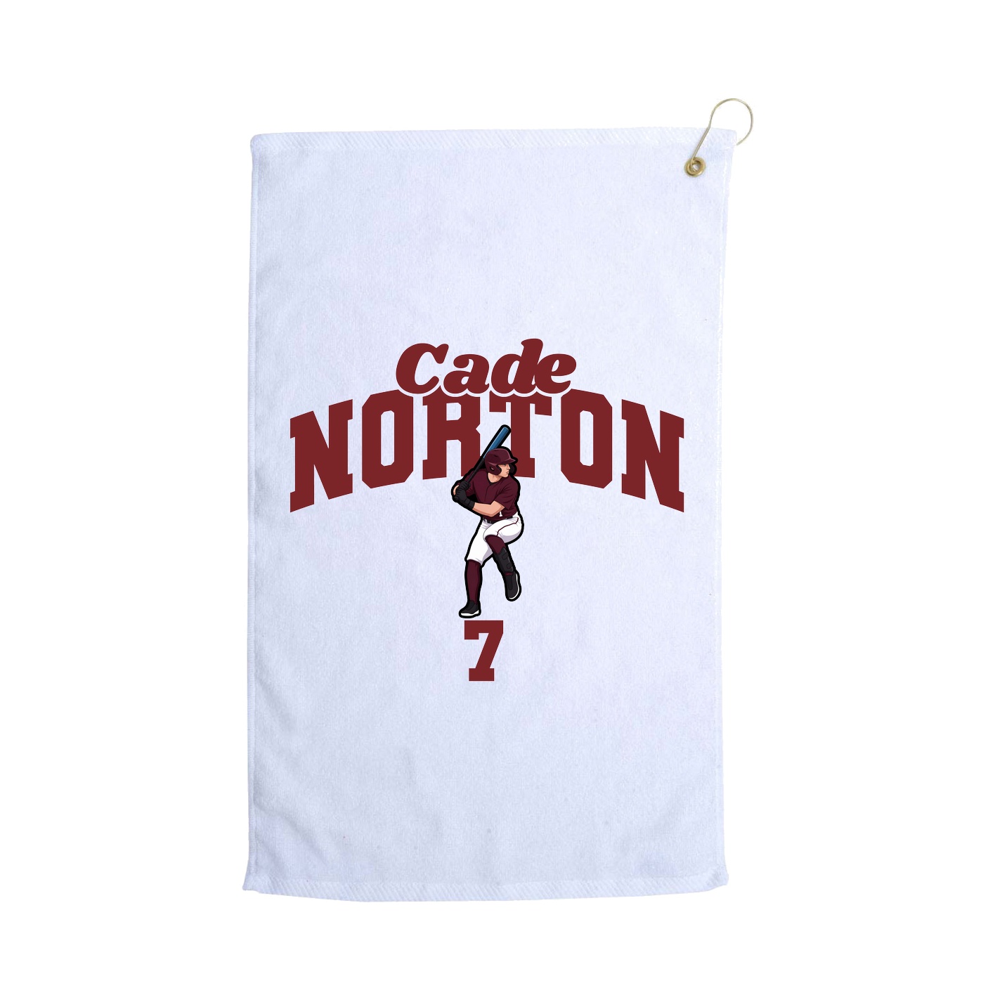Golf Towel — Signature Arch in White
