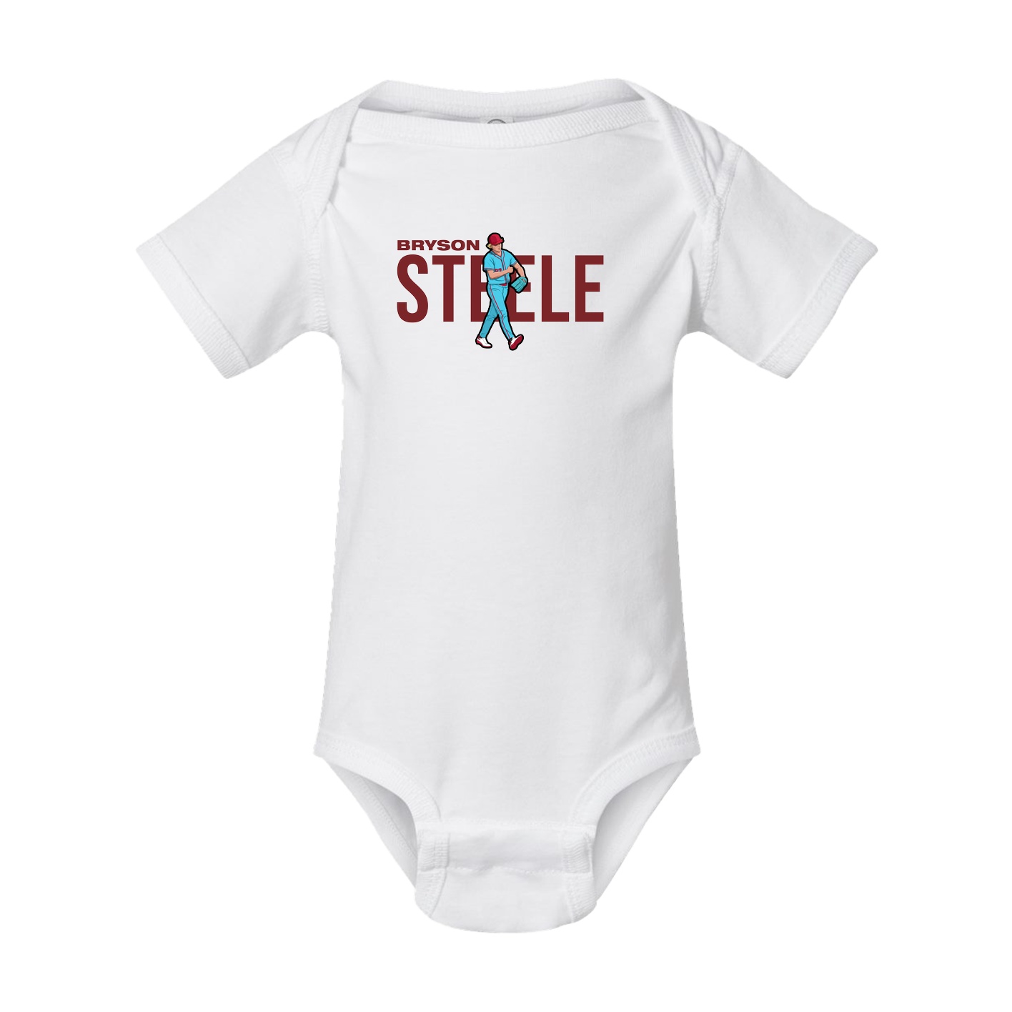 Baby Onesie — Player Name in White